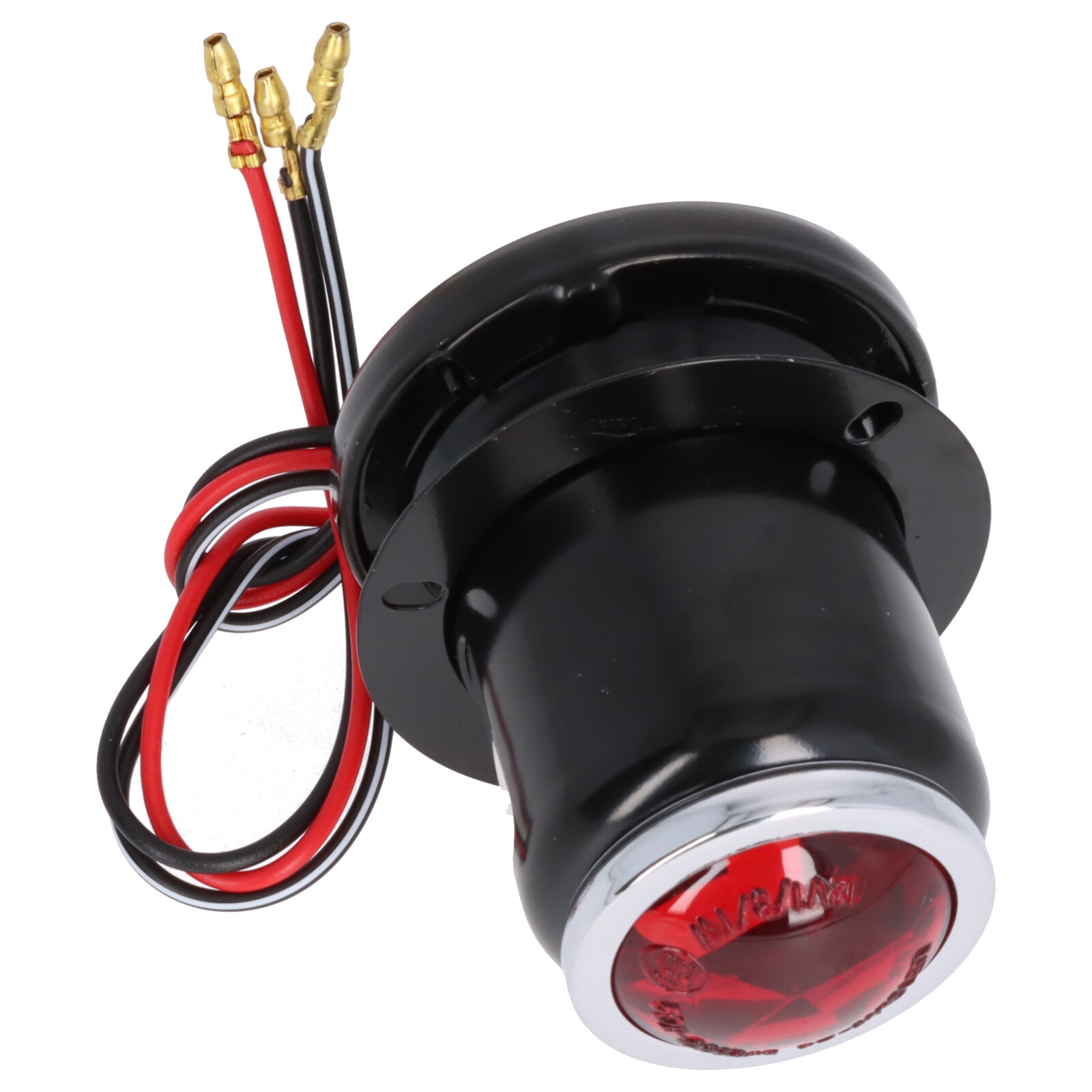 Universelle Rückleuchte Rücklicht schwarz mit Nummernschildbeleuchtung Metallgehäuse