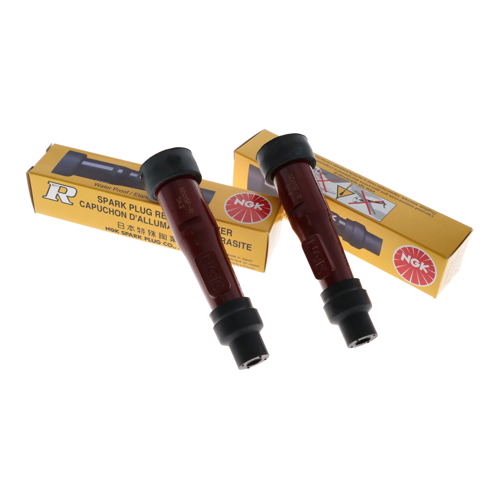 2x NGK SD05F-R 8238 Zündkerzenstecker für Honda Transalp XL600 V XL650 V Suzuki GSX400