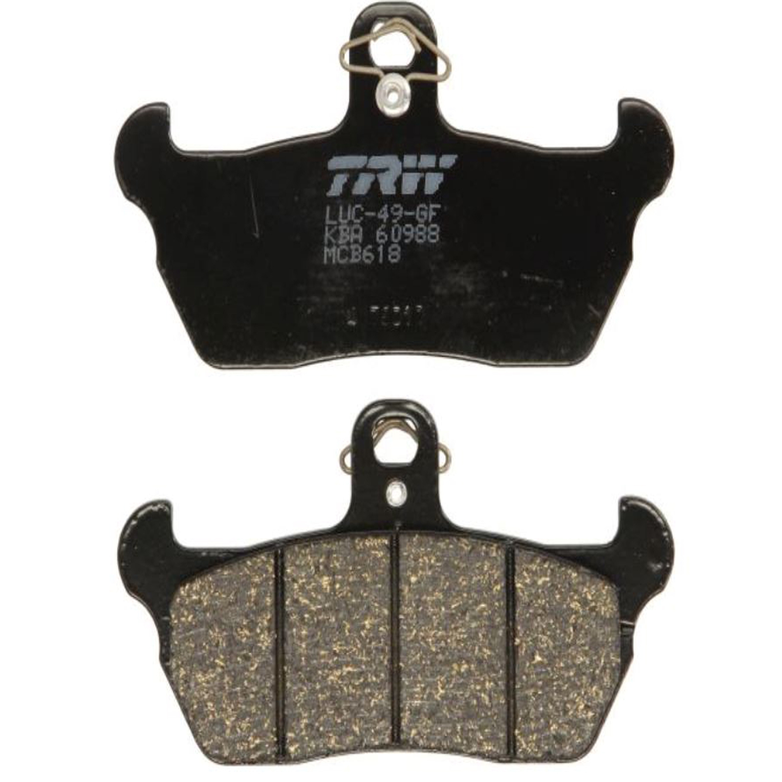 TRW MCB618 Bremsbeläge für Cagiva C12R Supercity W12 W8 Aprilia RX Tuareg Moto Guzzi Quota