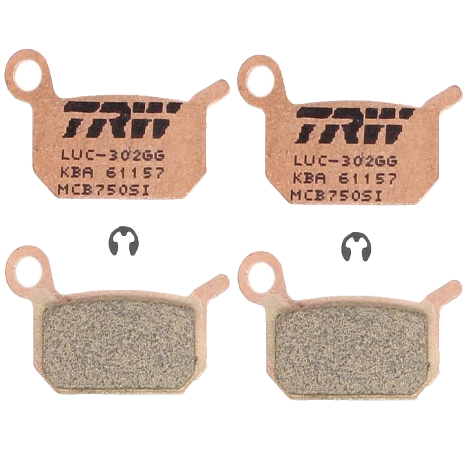 TRW MCB750SI Bremsbelagsatz für KTM SX50 LC 2002-23 Mini Pro-Senior SX65 2004-08 vorne+hinten