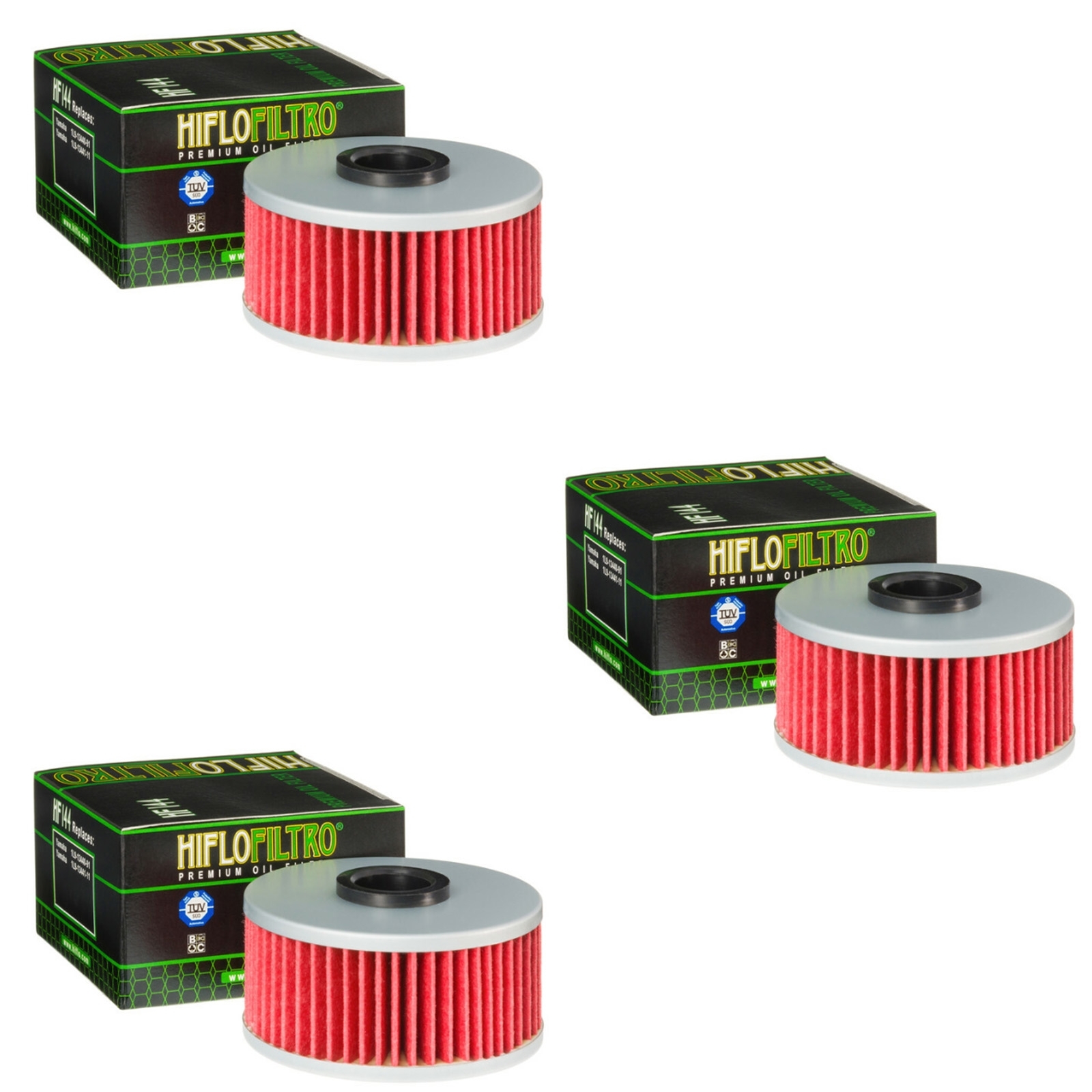 3x Hiflo HF144 Ölfilter für Yamaha XJ600 XJ650 XJ900 Genesis FZR600 XJ700 FZ600 XS400