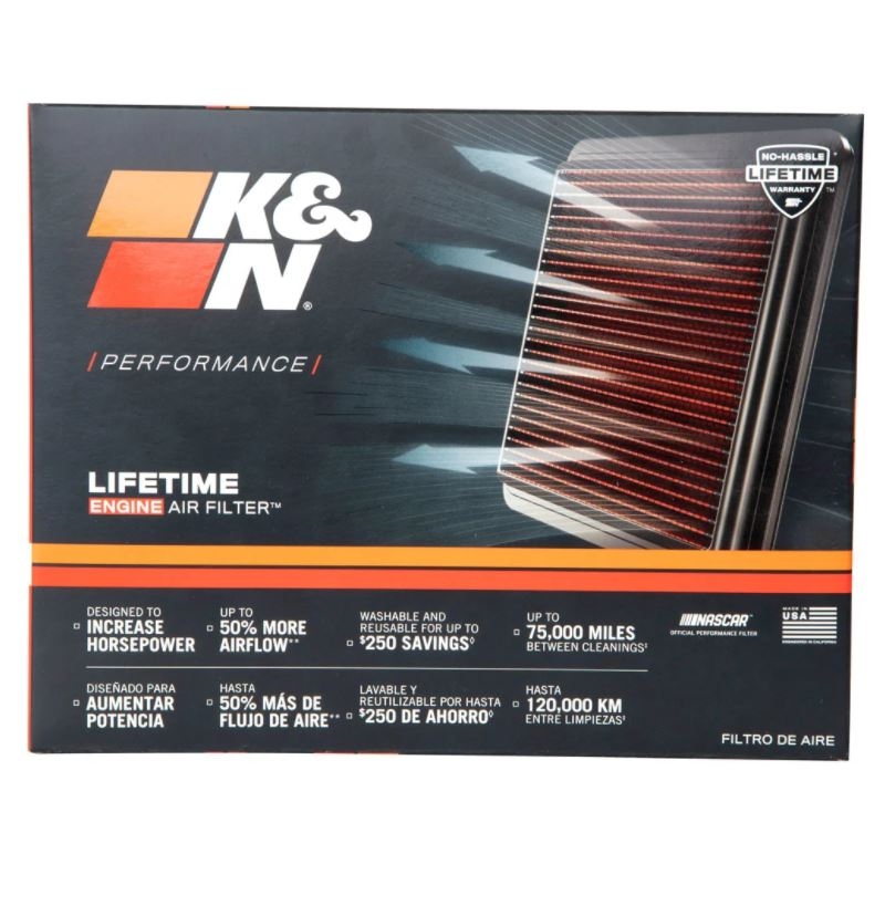 K&N Tauschluftfilter 33-2409 Nissan Juke Micra IV Note Pulsar Renault Koleos