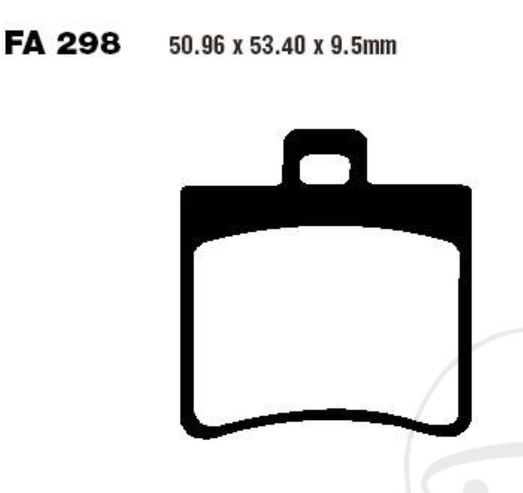 EBC Bremsbeläge SFA298 für Benelli Velvet Aprilia Scarabeo SR Leonardo Atlantic