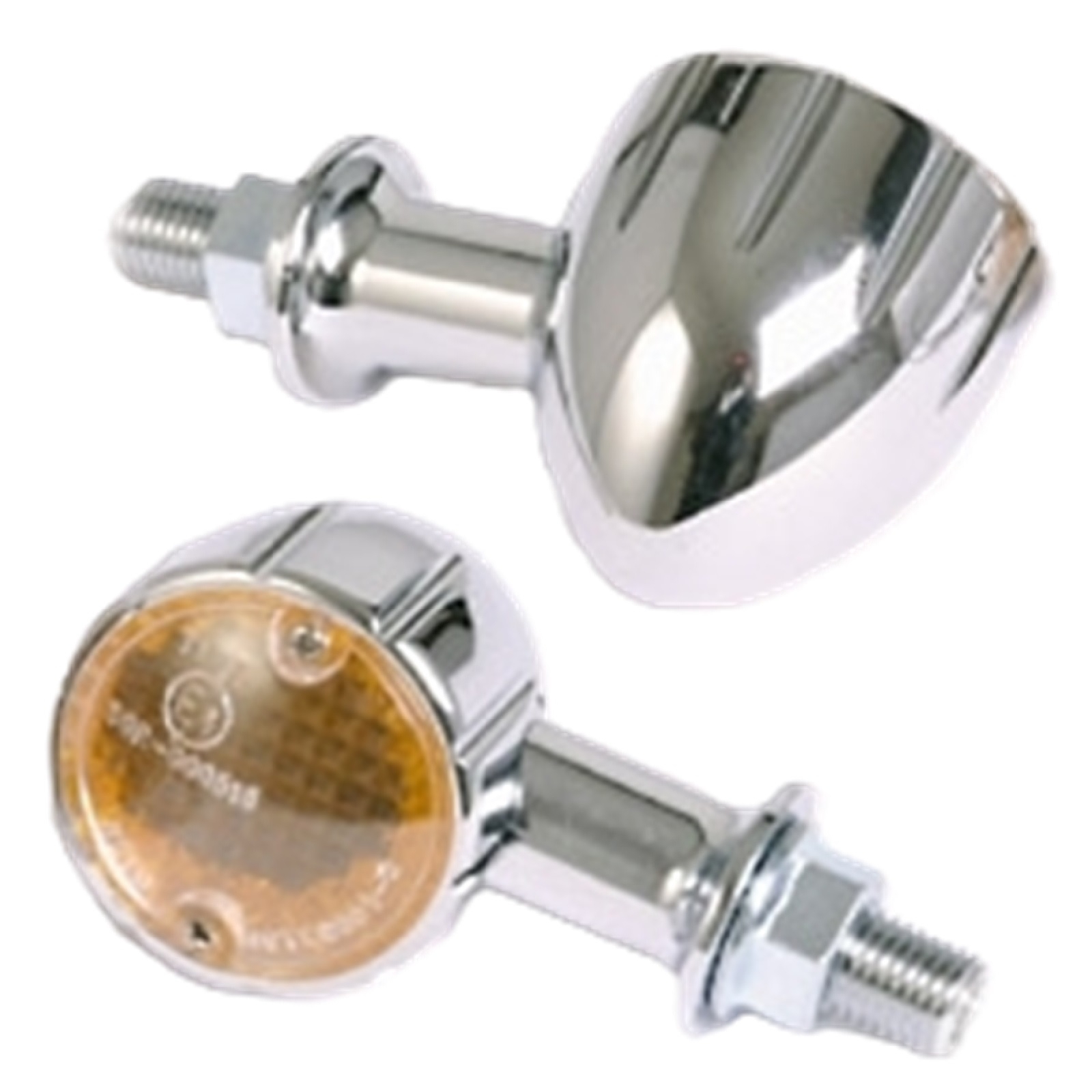 Highsider 203-335 Blinker Paar für Honda Kawasaki Suzuki Yamaha smart Arizona vorne hinten chrom Miniblinker