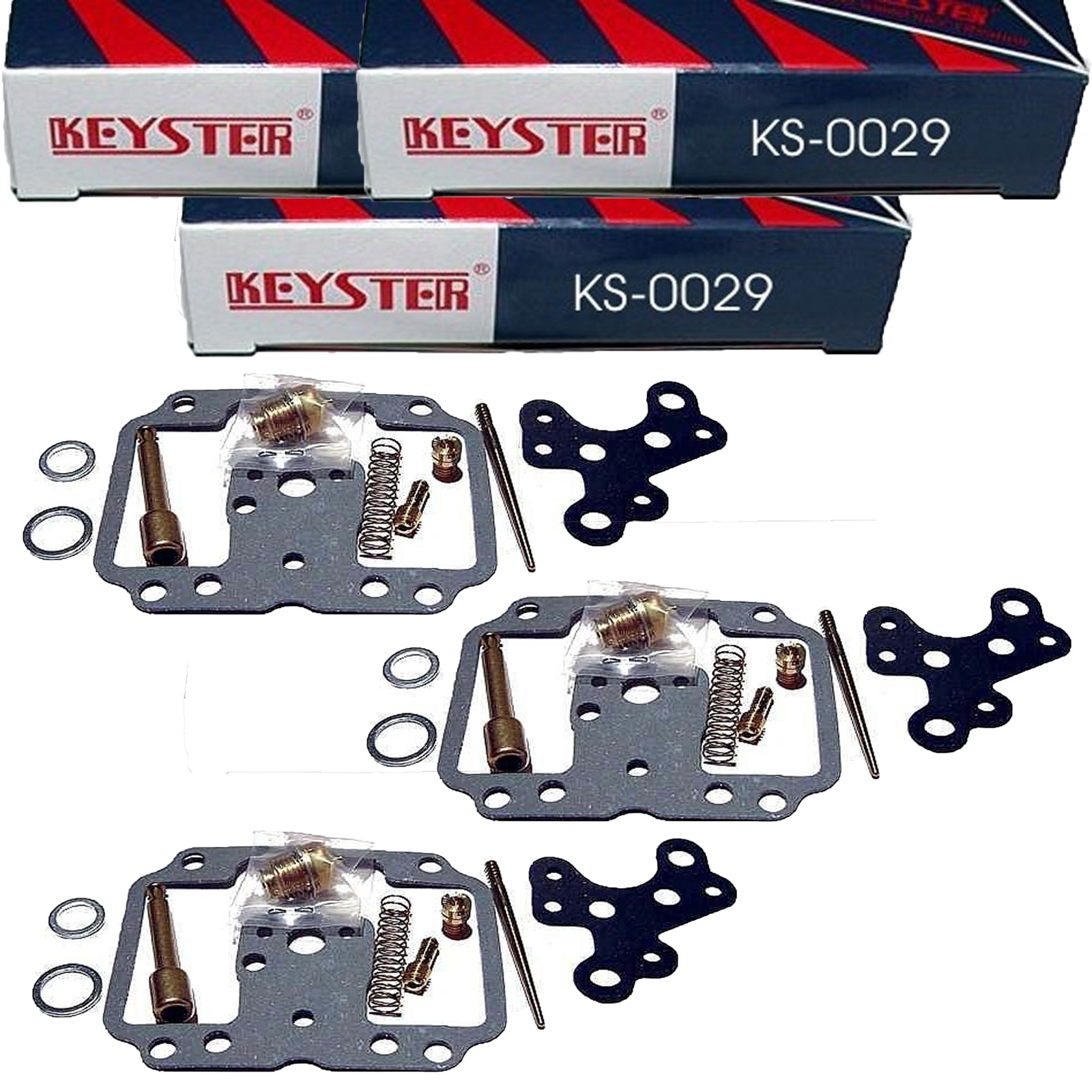 3x Keyster KS-0029 Vergaser Reparatursatz für Suzuki GT 750 1974-1979 GT750