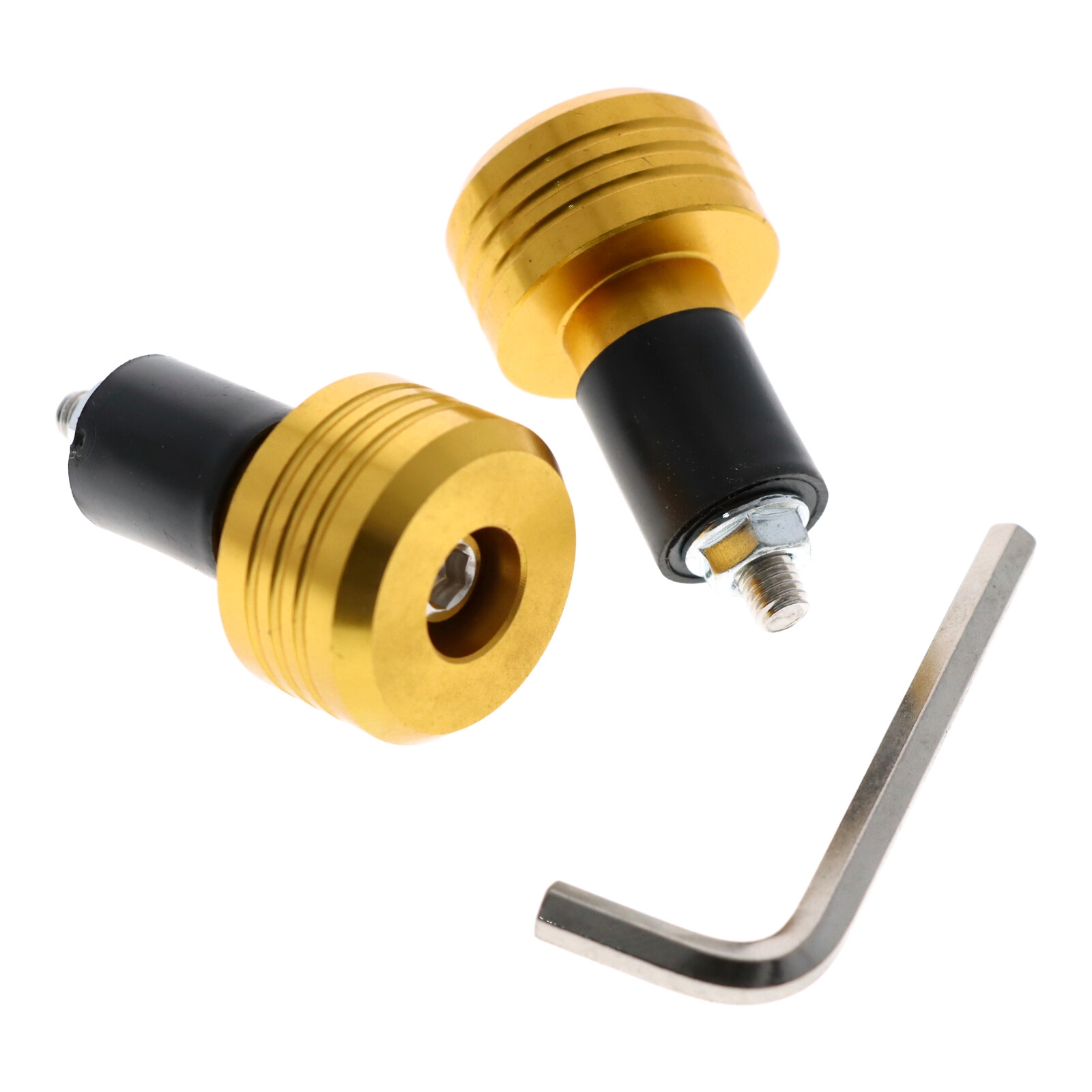 Motorrad Lenkerenden Lenkergewichte 103g gold für Lenker ab 18mm Durchmesser