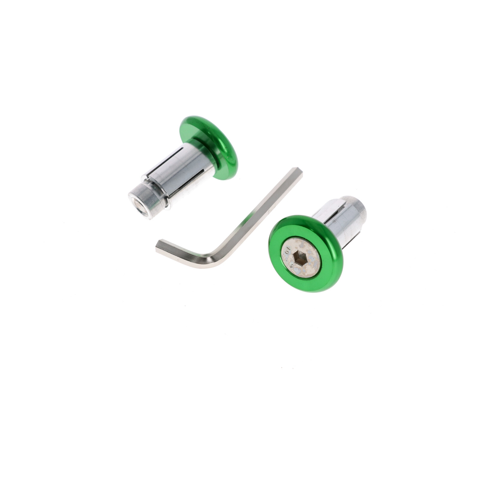 Motorrad Quad Roller Lenkerenden Lenkergewichte 2x32g grün für Lenker 13-19 mm