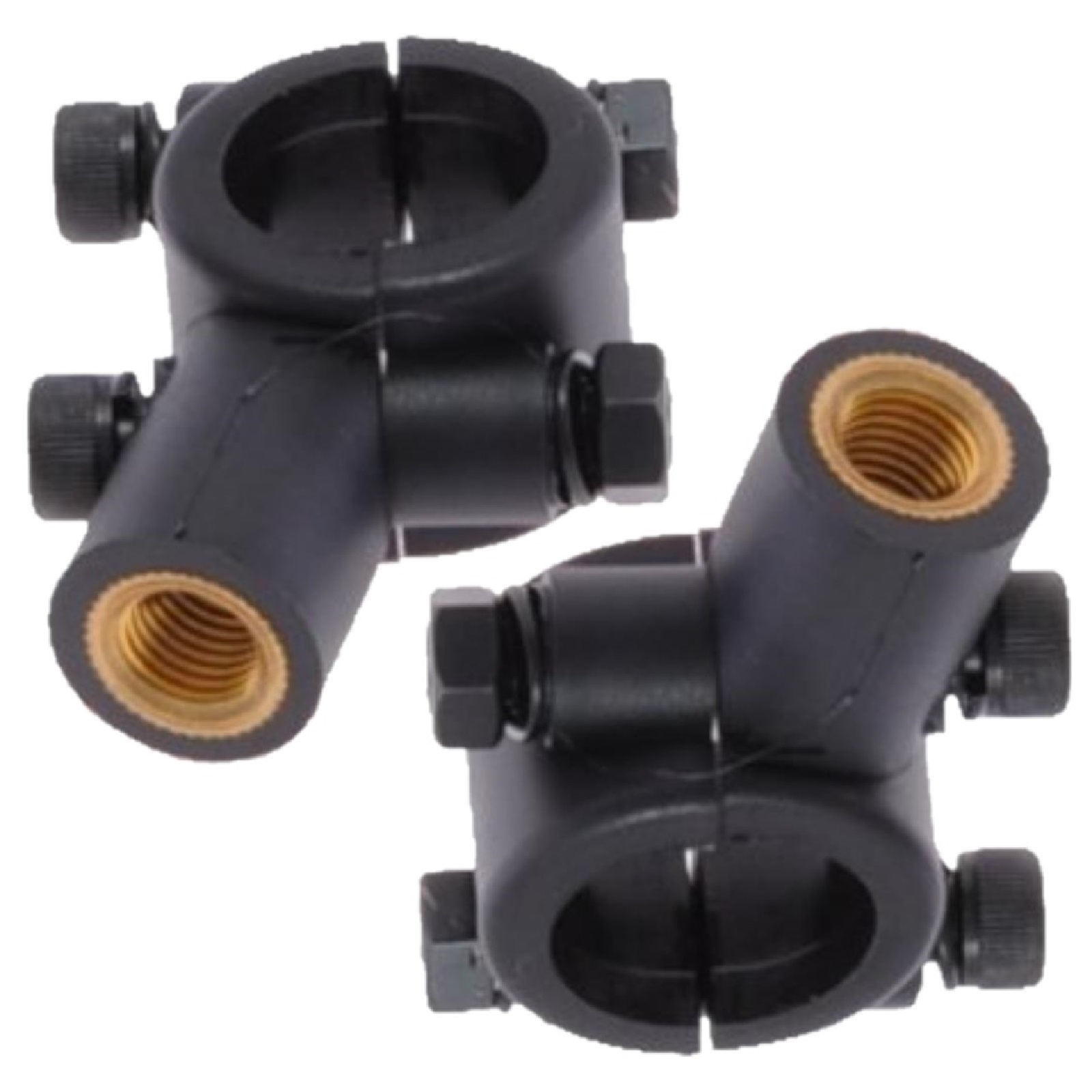2x Spiegelschelle Spiegelhalter Halter Spiegel M10 Linksgewinde Motorrad Trike