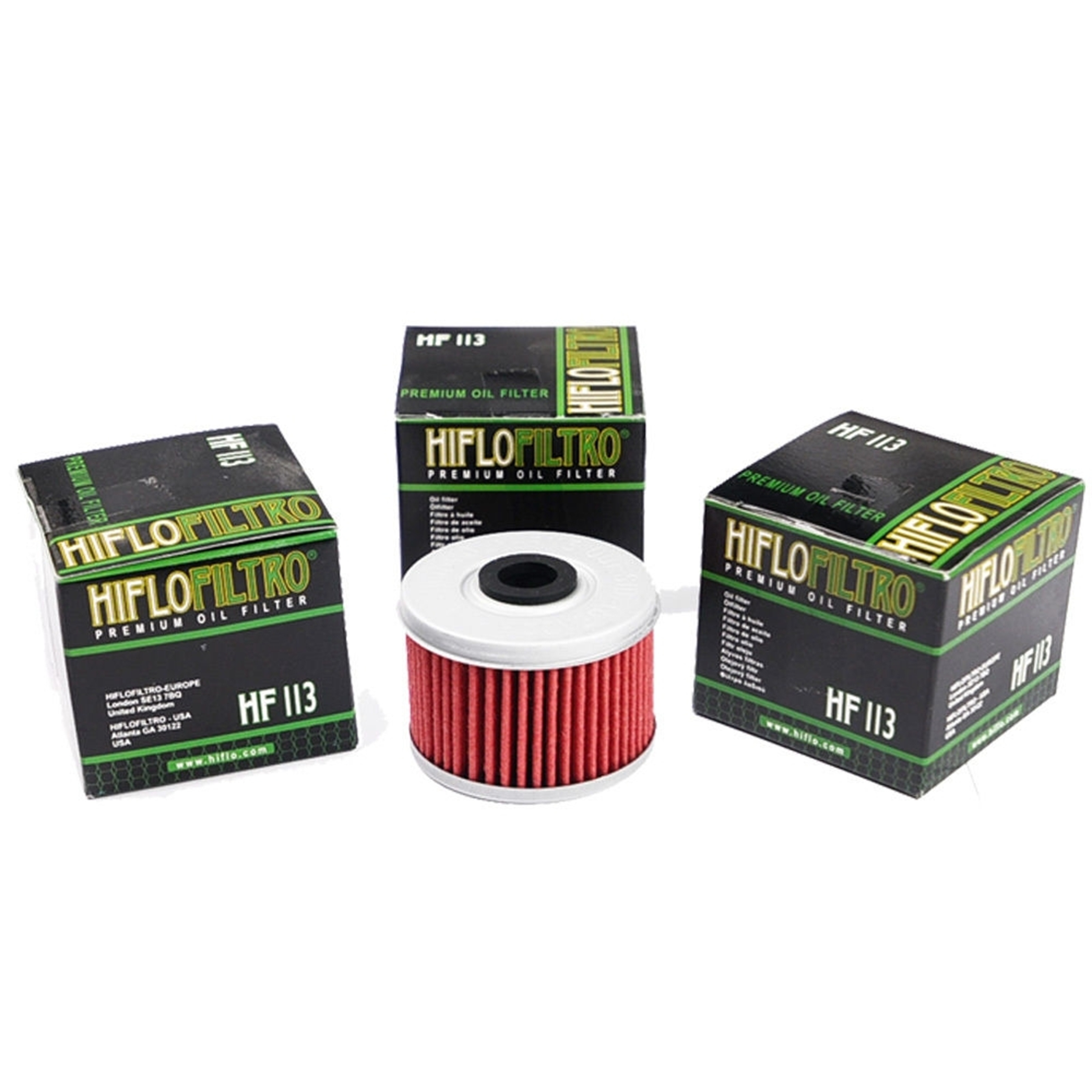 3x Hiflo HF113 Ölfilter für Honda XL 125 VT 125 Fourtrax TRX350 400 420 450 500 Adly/Herchee