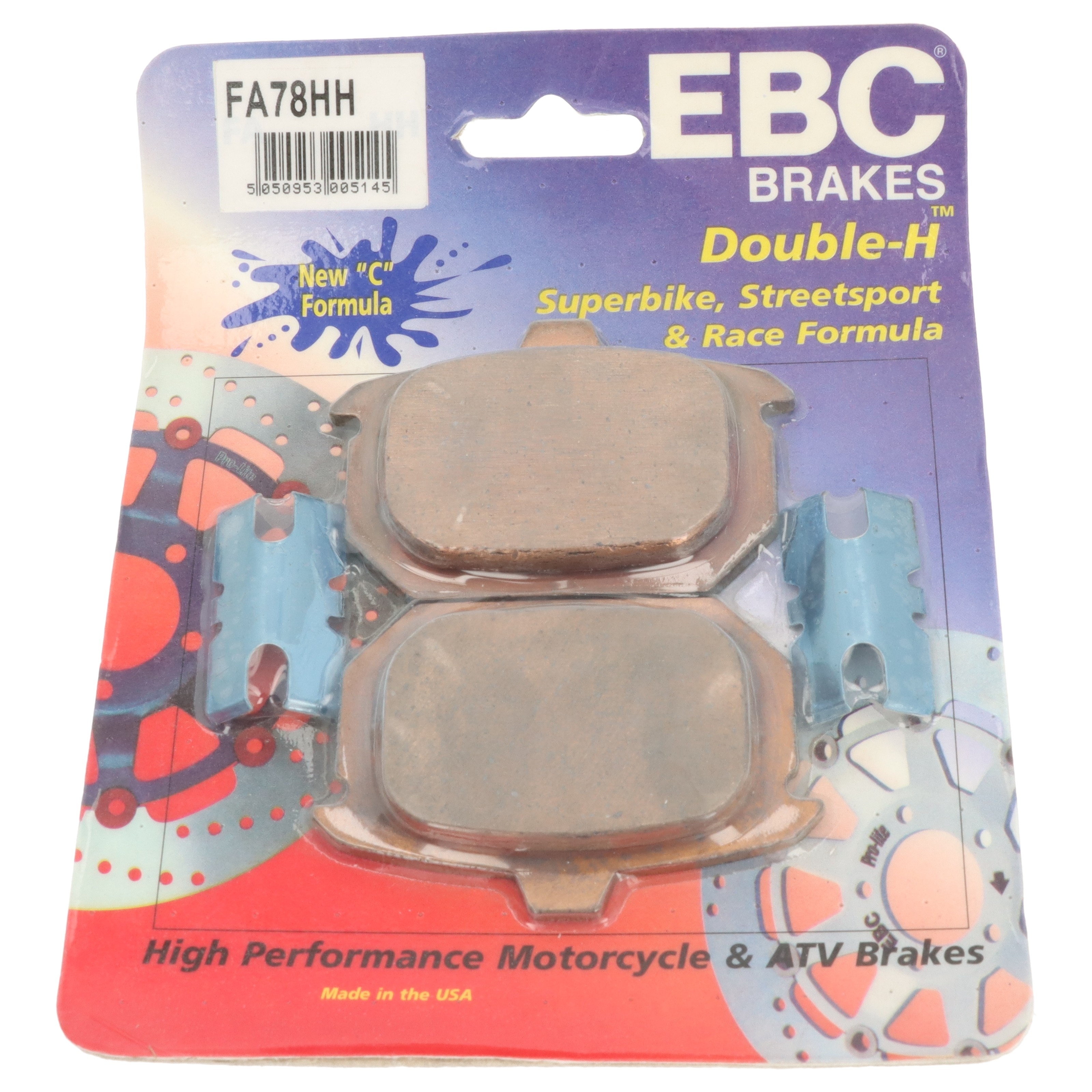 EBC Bremsbelag für Motorräder FA641/4 Organisch