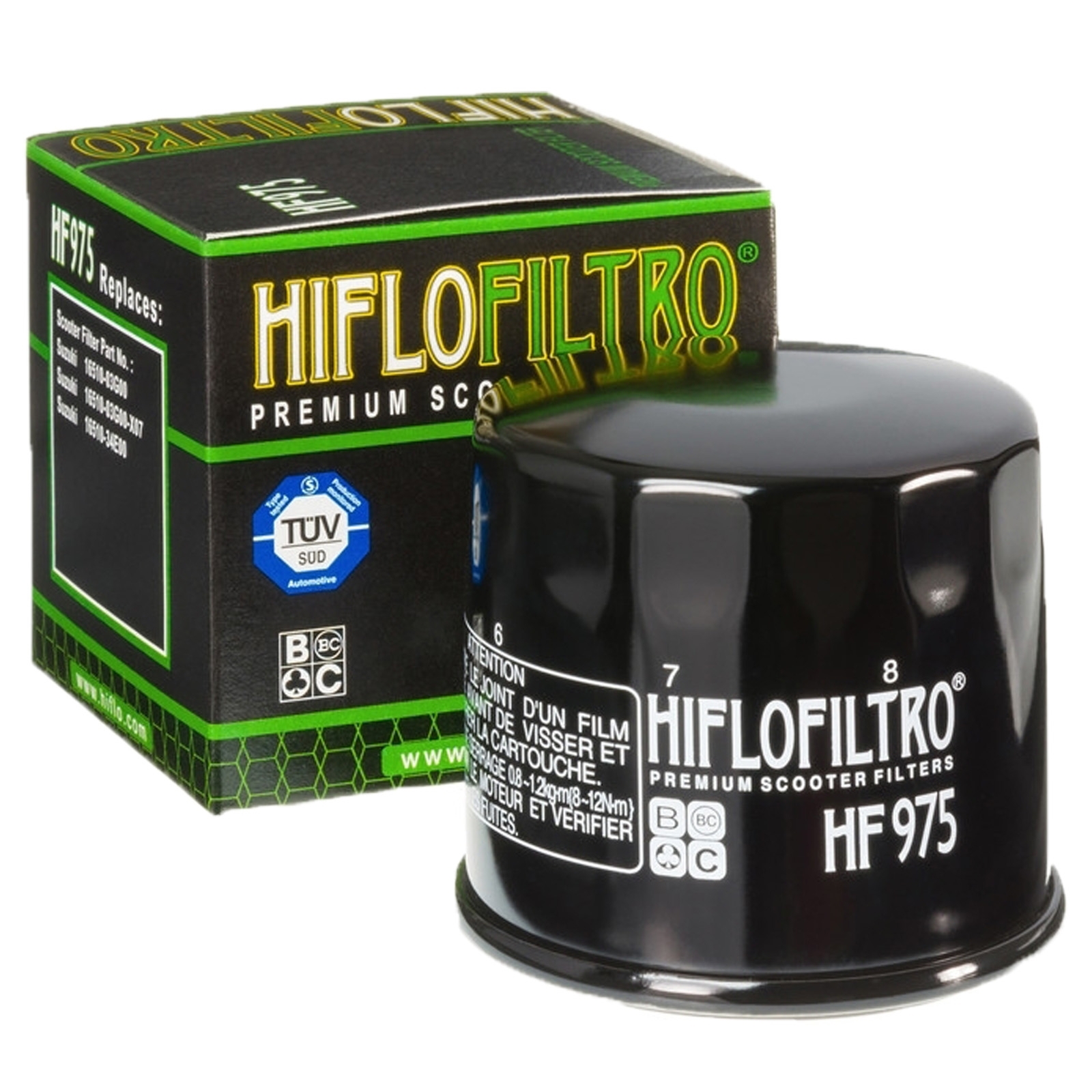 HIFLO HF975 Ölfilter für Suzuki Burgman AN 650 2002 - 2021 AN650 A AN650 ZAN650 L