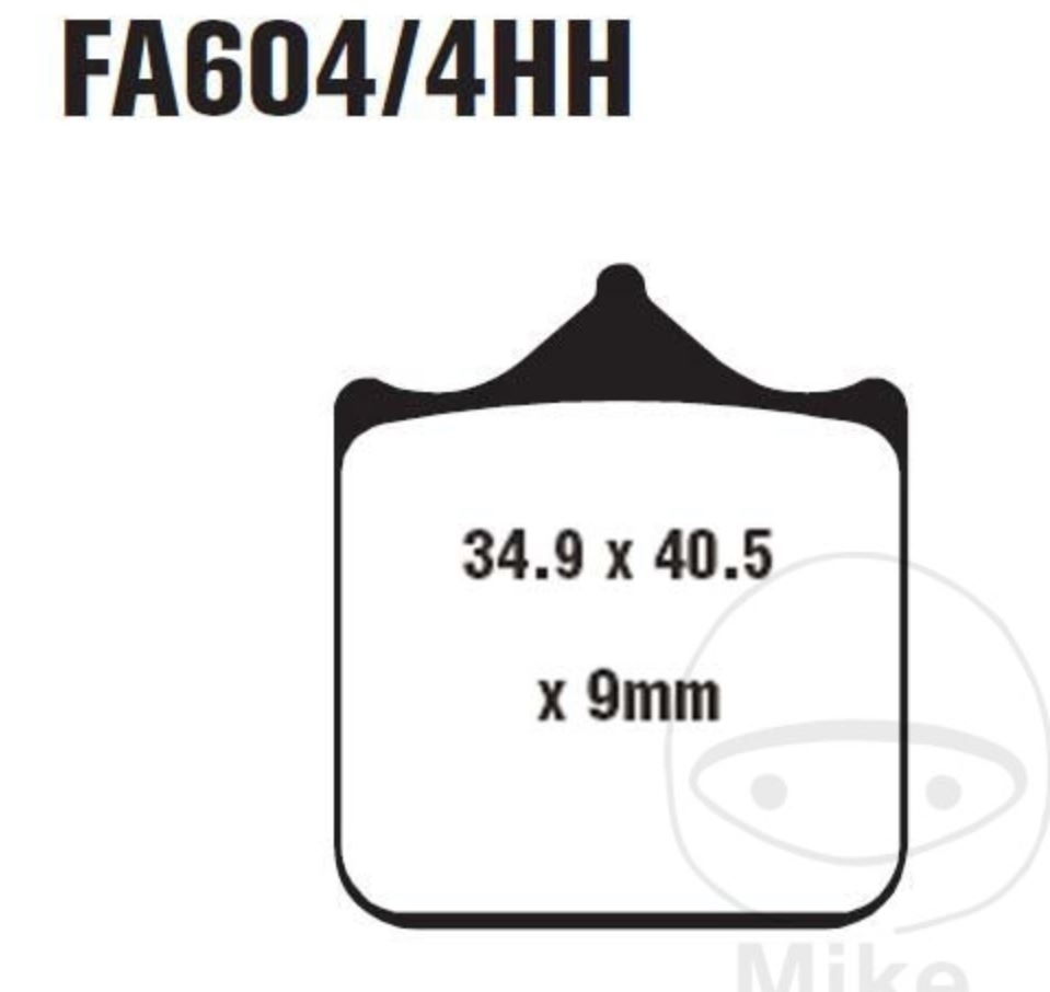 EBC Bremsbeläge FA604/4HH für BMW Triumph Sintermetallbelag