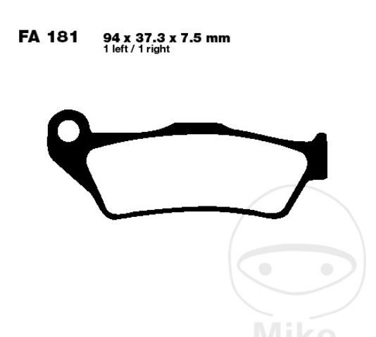EBC Bremsscheibe Bremse vorne + Bremsbeläge Yamaha YZFR 125 YZF125R YZF-R 125