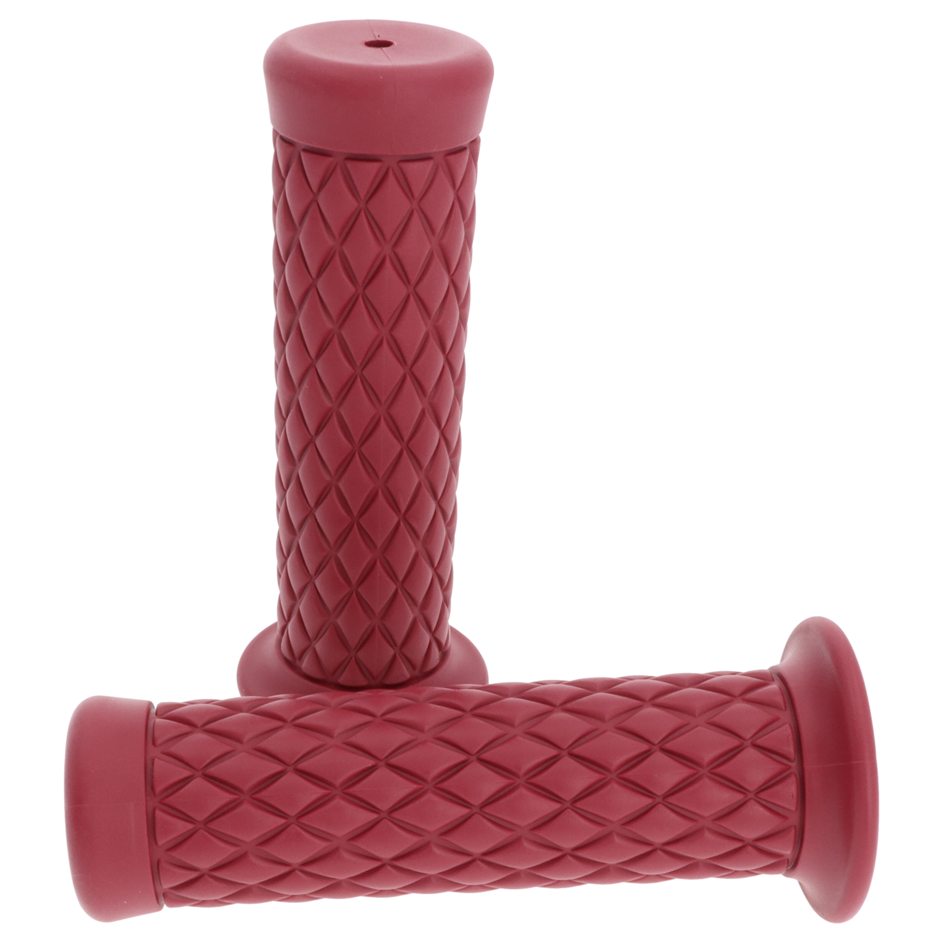 Motorrad Griffgummi-Paar Bordeaux 22/25 mm für 7/8"-22 mm Lenker, Länge:124 mm