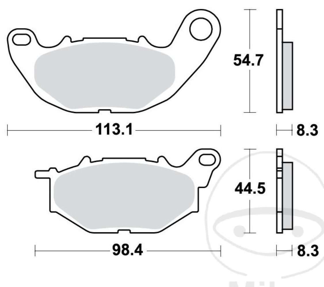 TRW MCB878SRQ Sintermetall Bremsbeläge vorne für Yamaha MT-03 YZF-R3 320 A ABS