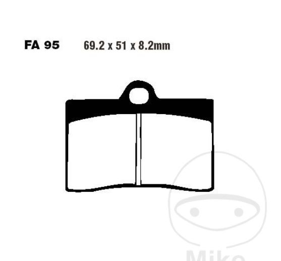 EBC Bremsen Set 2x MD633X + 2x FA095HH für Ducati 749 750 888 900 907 916