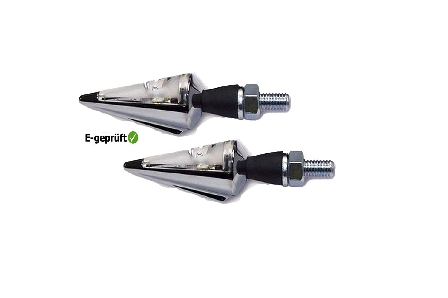 HIGHSIDER 203-246 Miniblinker universal für verschiedene Fahrzeuge M8 Glas chrom