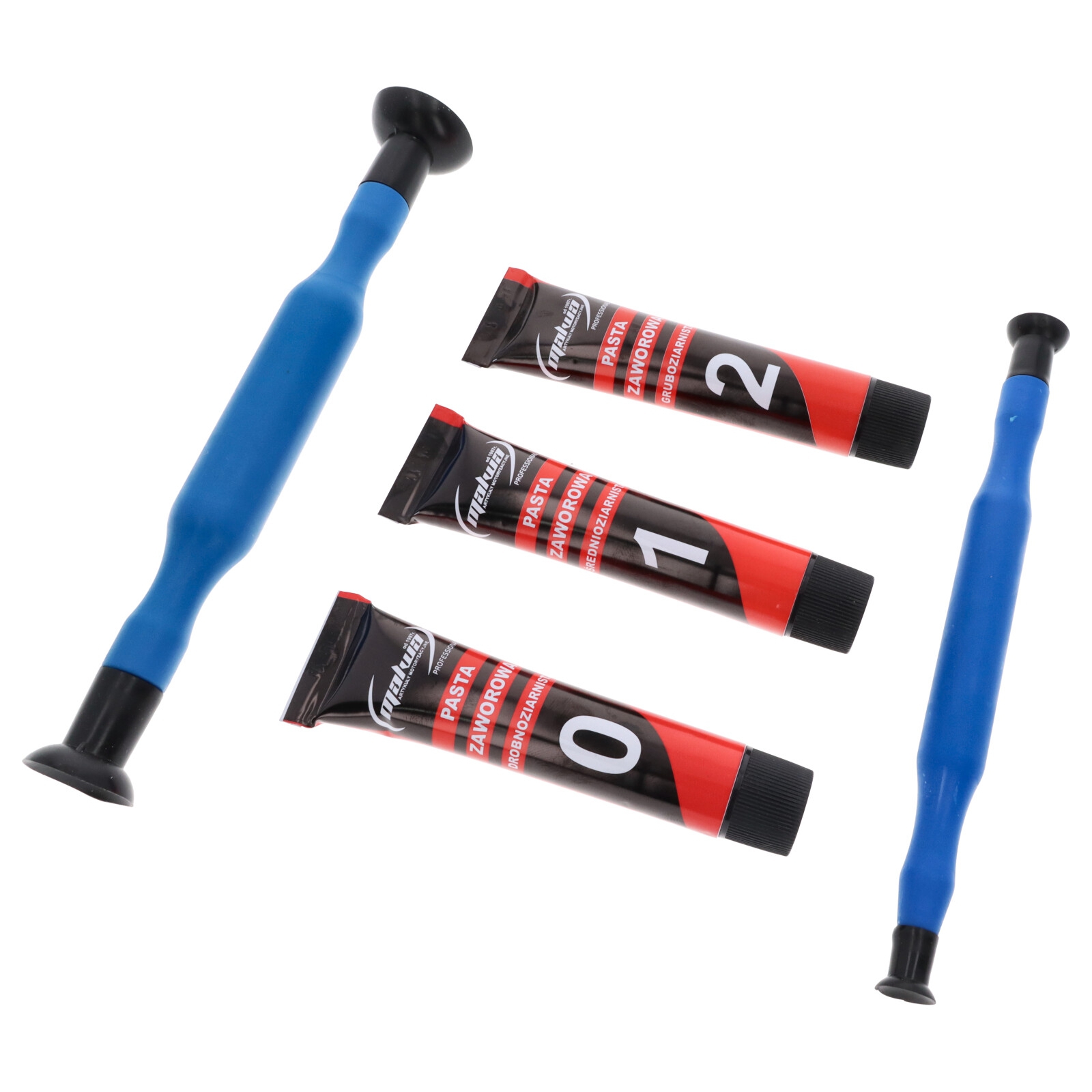 Ventilschleifpaste Einschleifpaste Ventilsitz-Schleifpasten Set Fein/Mittel/Grob je 60 ml Tube + Läpper