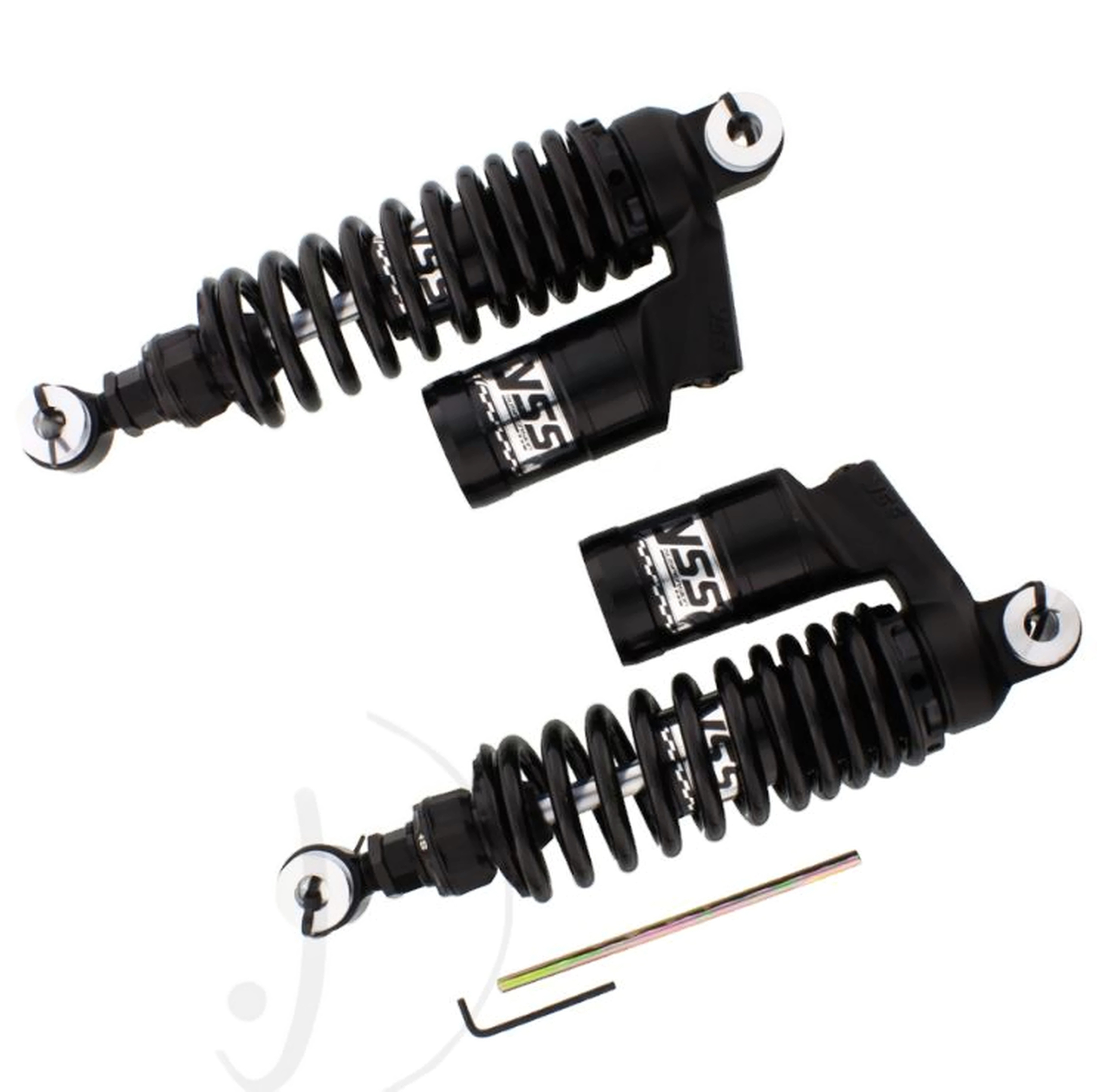 YSS RG362-280TRCL-20-B Stoßdämpfer Federbeine hinten einstellbar für Chopper Black Edition