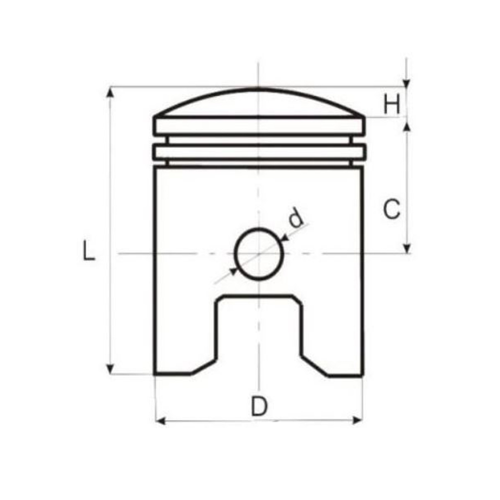 Kolbensatz für Suzuki GN125 GN 125 GS125 GZ125 TU125 DR Marauder Ø 57mm Kolben Kolbenringe