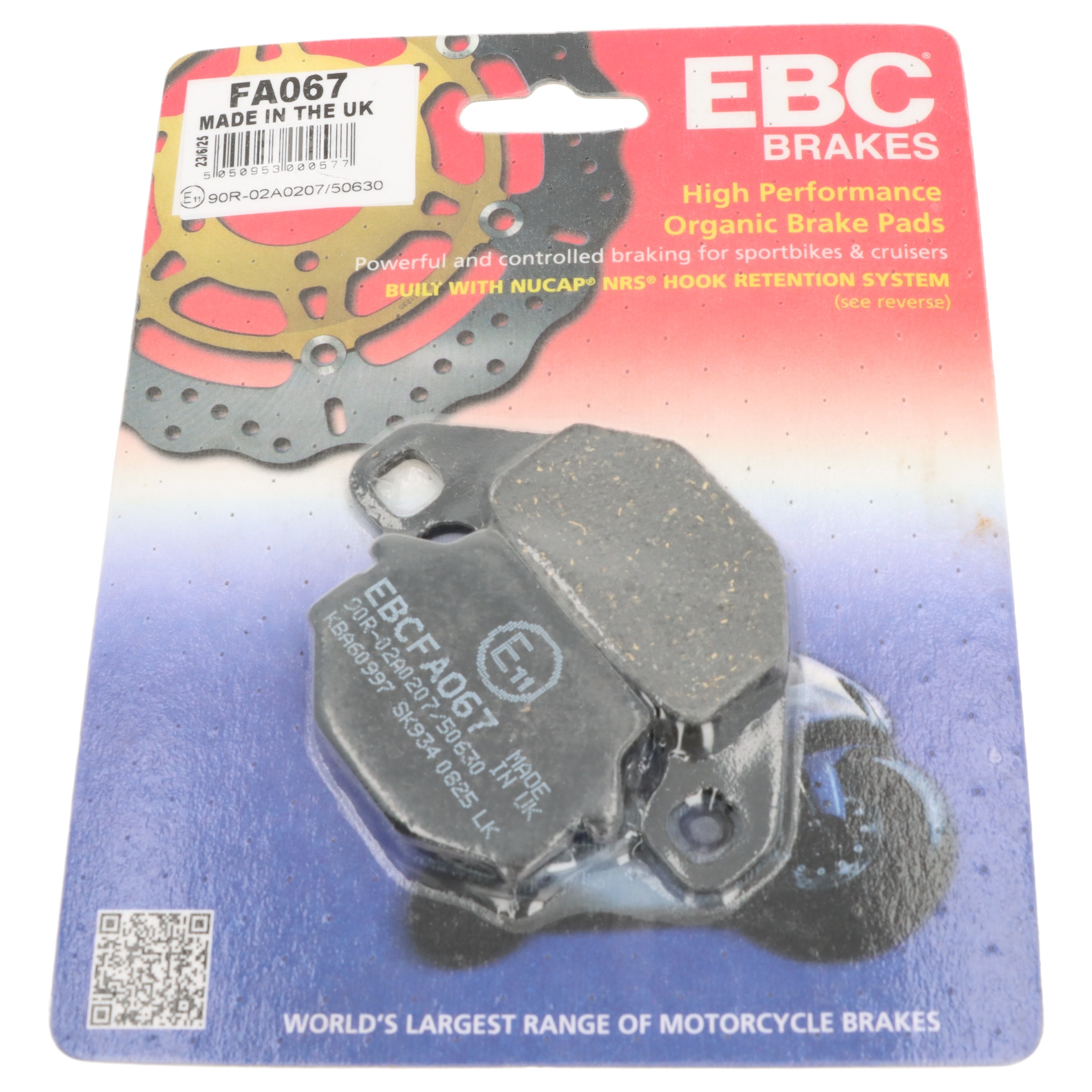 EBC Bremsbeläge FA067 für Kawasaki KMX 125 BJ KLR Z KX 250 GPZ 305 Z KX 500 GT