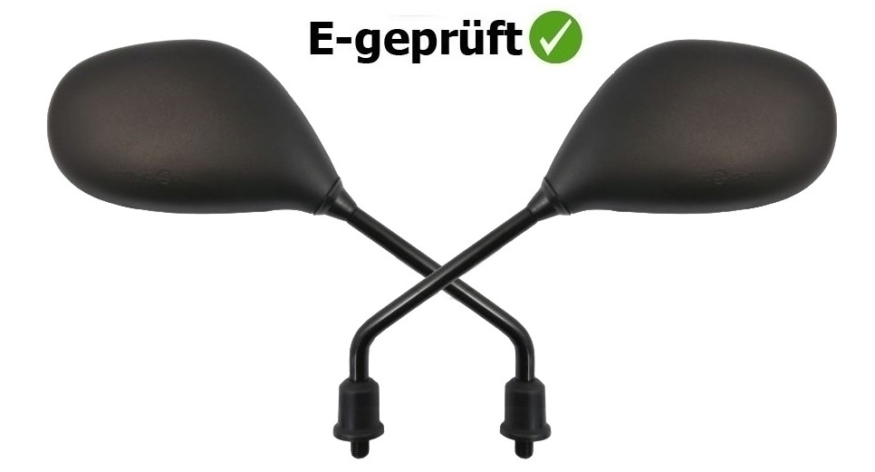 JMP Rückspiegel Paar für Gilera Ice 50 2002 - 2003 ZAPC3000 schwarz e-geprüft