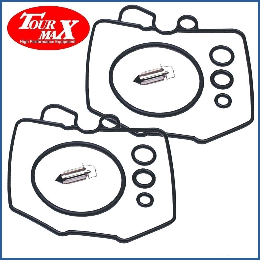 2x Tourmax CAB-H1 Vergaser Reparatursatz für Honda CB250N CB250T Twin CB400T CB400N Euro