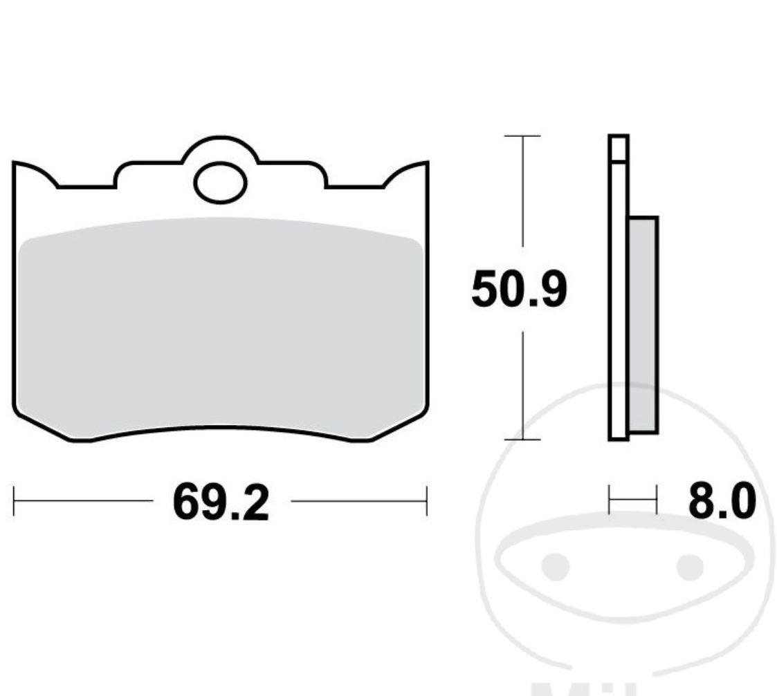 TRW MCB653RQ Bremsbeläge für Racing Bremssättel