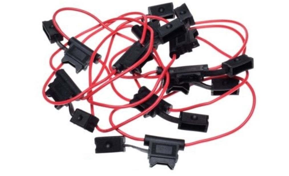 10x KFZ-Sicherungshalter wasserdicht für Flachsicherungen 19mm 1,5mm² max. 40A