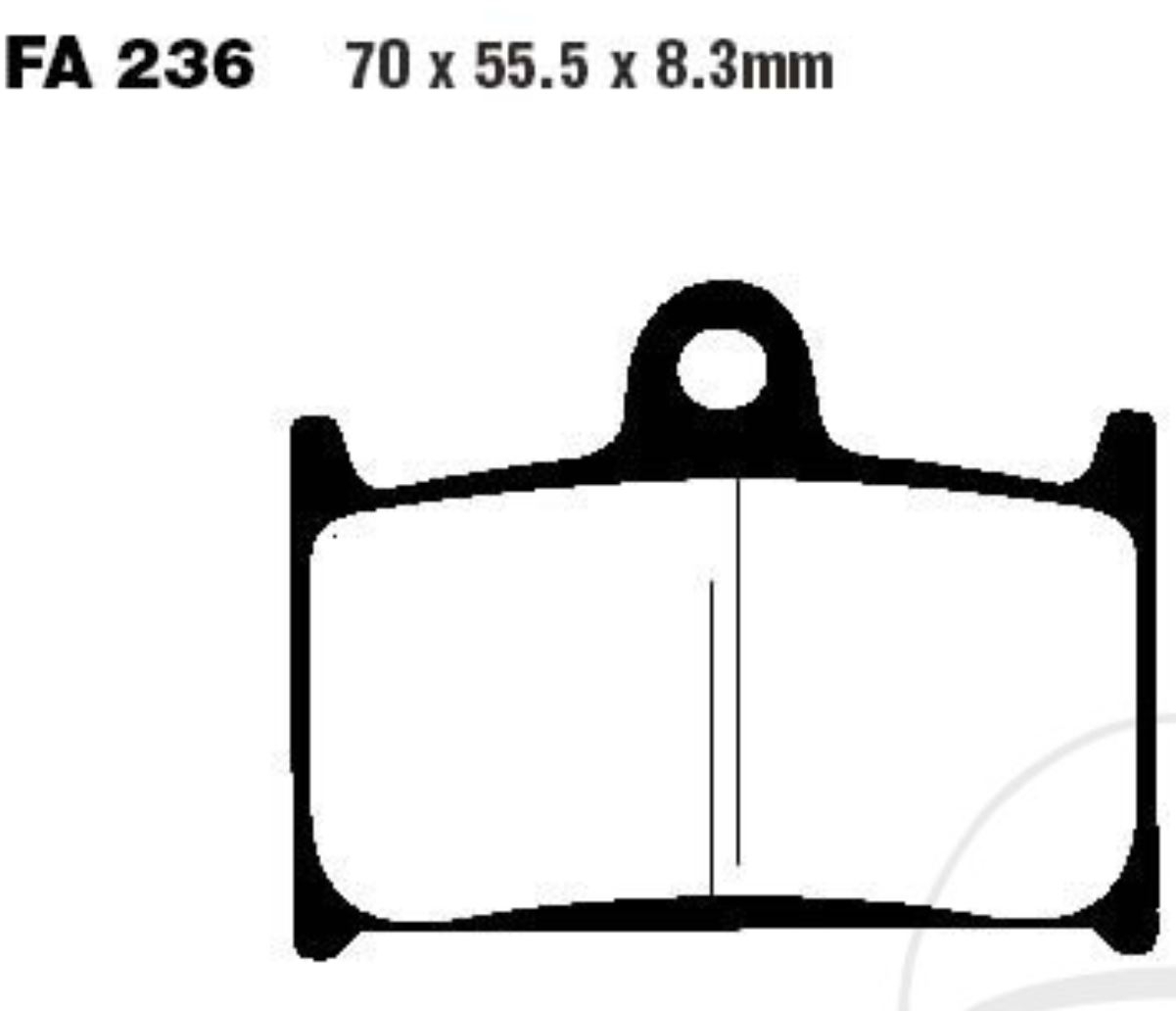 EBC Bremsbeläge FA236HH für Triumph Daytona Speed Sprint Trophy TT
