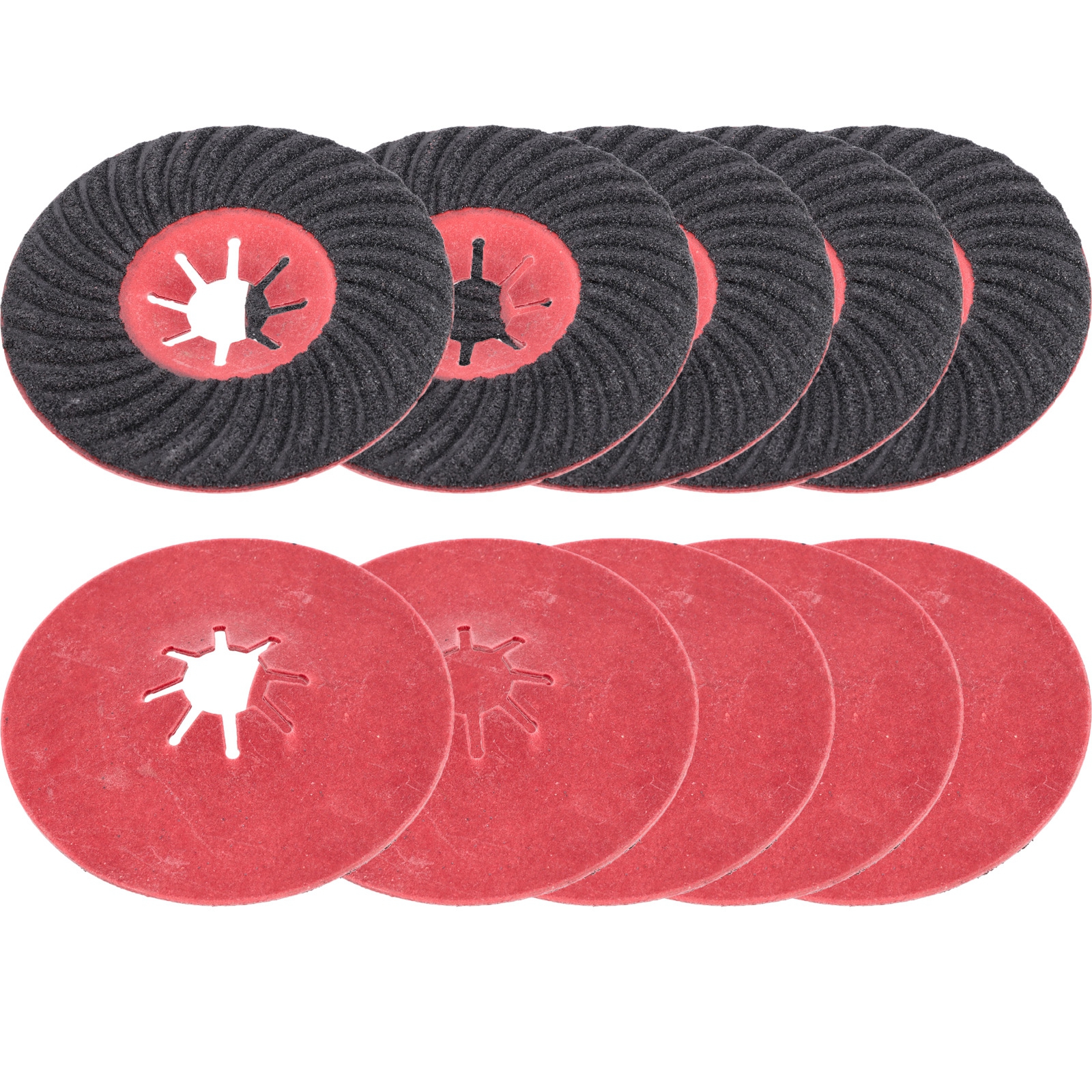 10x Fiberschleifscheibe Schleifscheibe Steingut Feinsteingut Ø 125mm Körnung P80