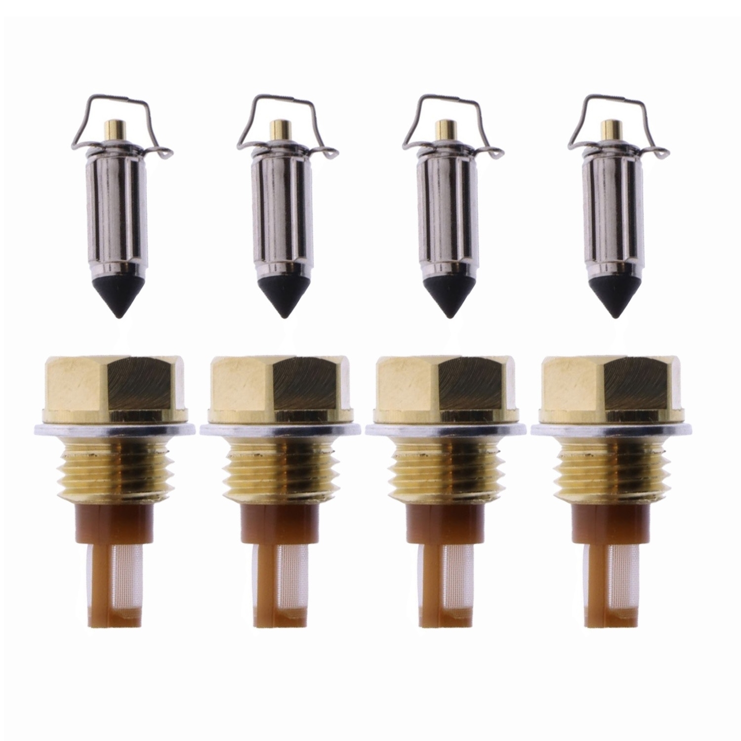 4x Schwimmernadel mit Sitz für Honda VF500F F2 VF750F C S VF1000R F F2 C Interceptor Magna Sabre