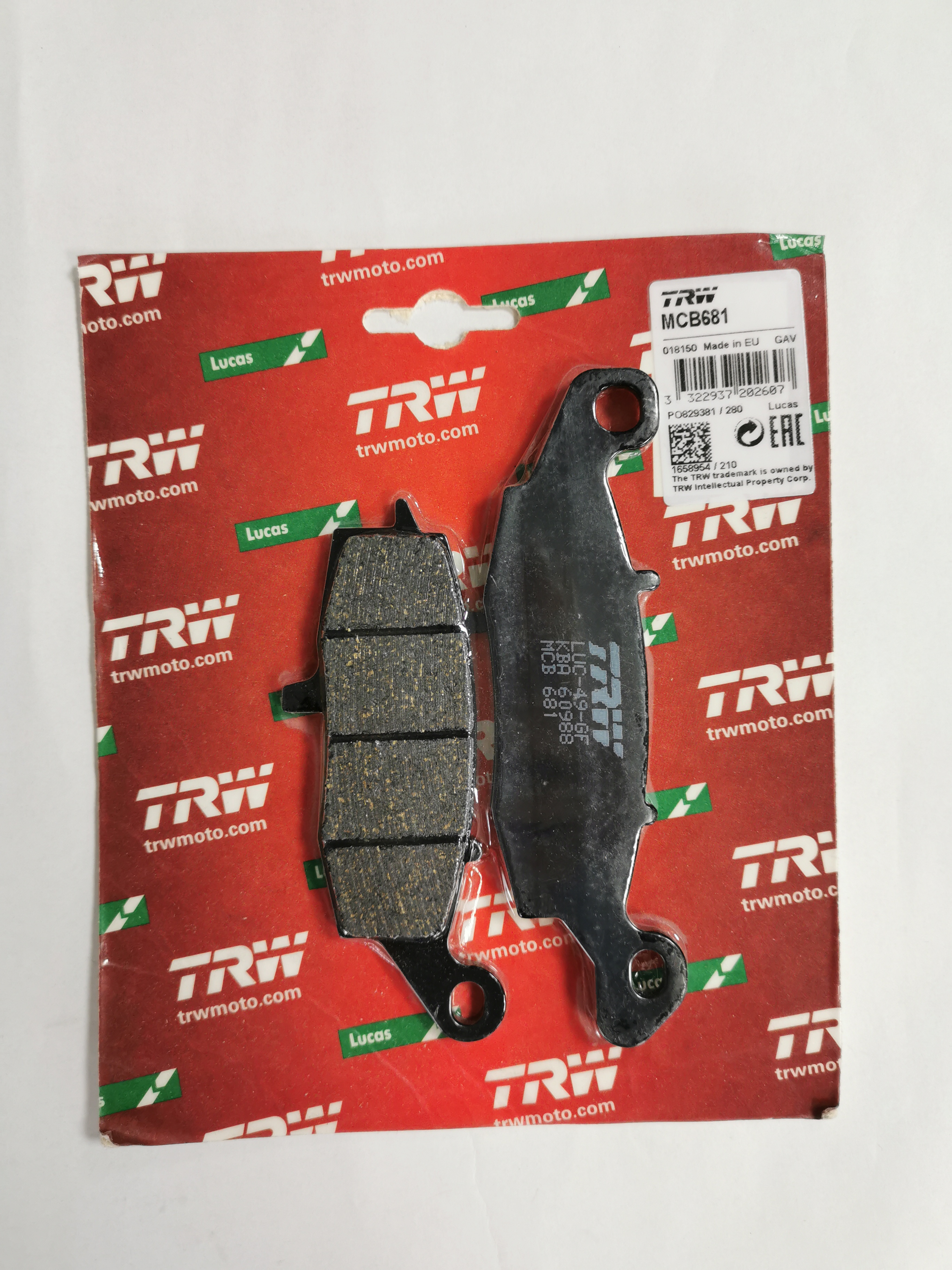 TRW Bremsbelagsatz Bremsbeläge vorne für Kawasaki GPZ VN ER6N ER6F Suzuki GSF GSX VL VZ