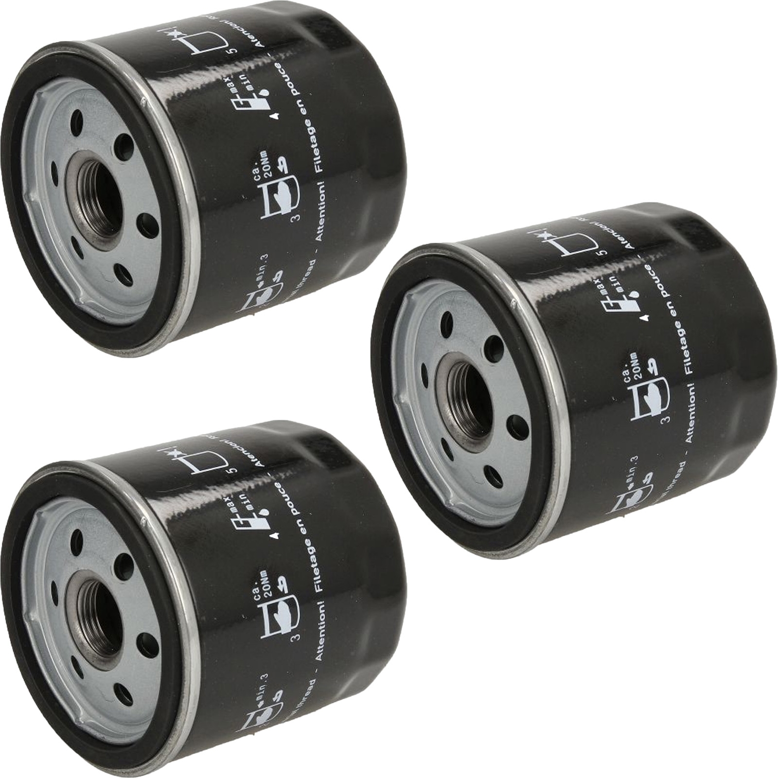 3x Mahle OC21 Ölfilter Abschraubfilter Außendurchmesser 78 mm Höhe 77.5 mm