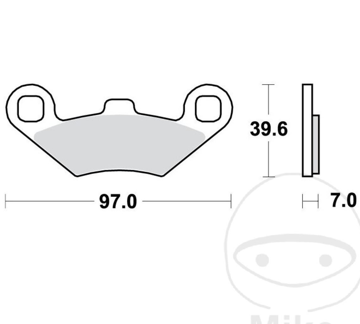 TRW MCB874SRM Sintermetall Bremsbeläge für Peugeot Metropolis 400 i.e VGA N2AEAA RS i.e