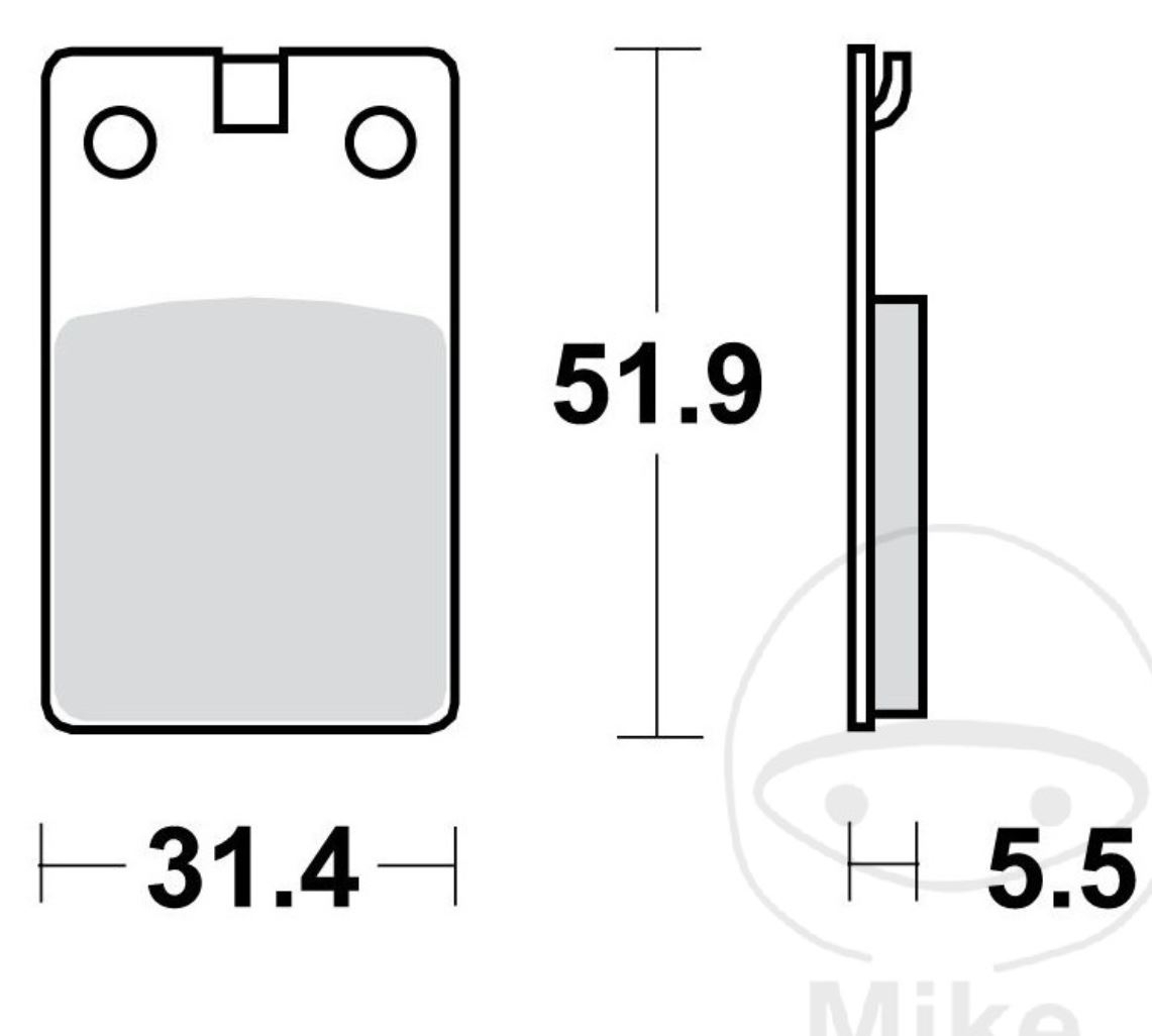 TRW MCB564 Bremsbeläge vorne für Simson Star S53 S83 Habicht Sperber SR50 80 Malaguti