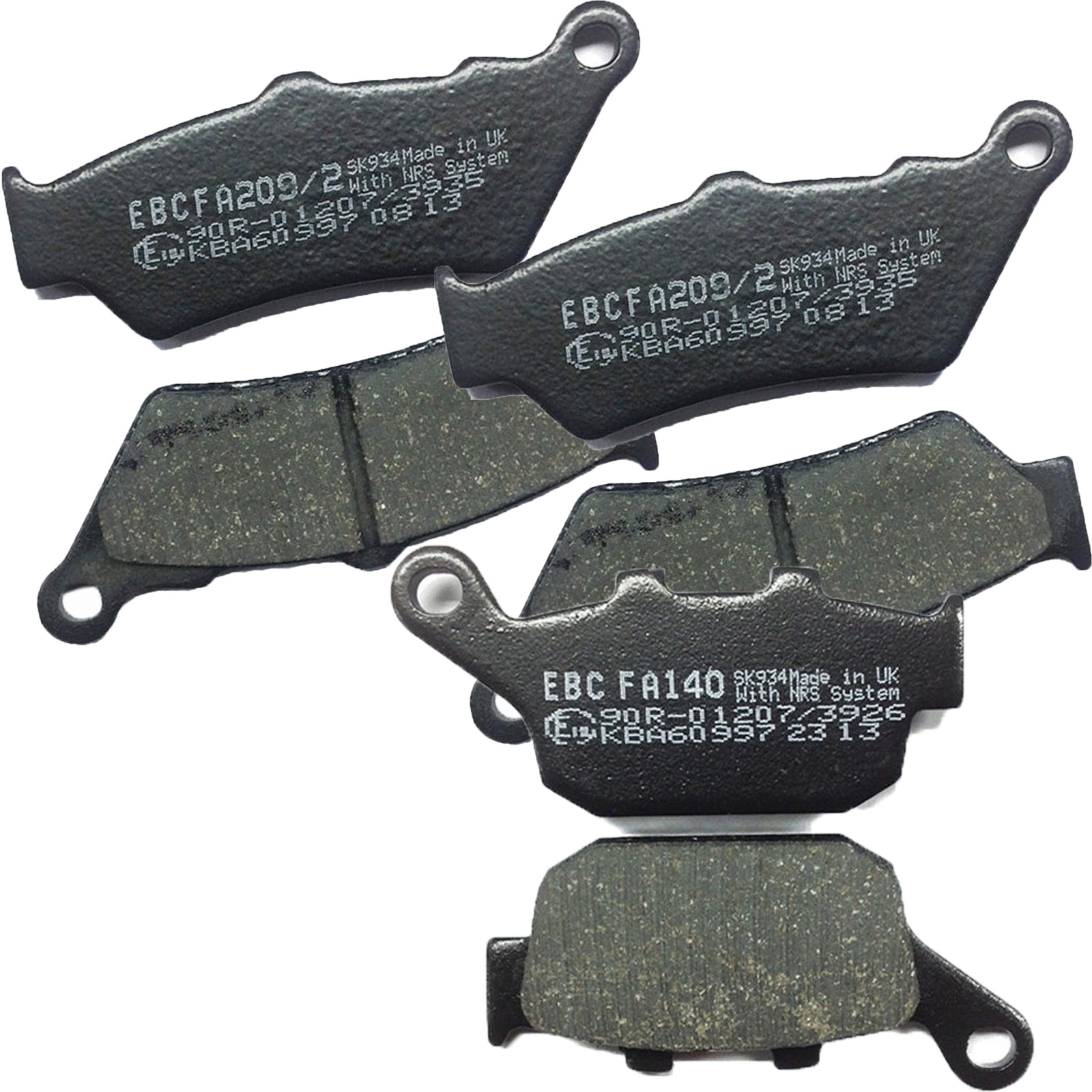 EBC Bremsbelagsatz für Honda NT 650 NT650 Deauville 1998 - 2001 vorne + hinten