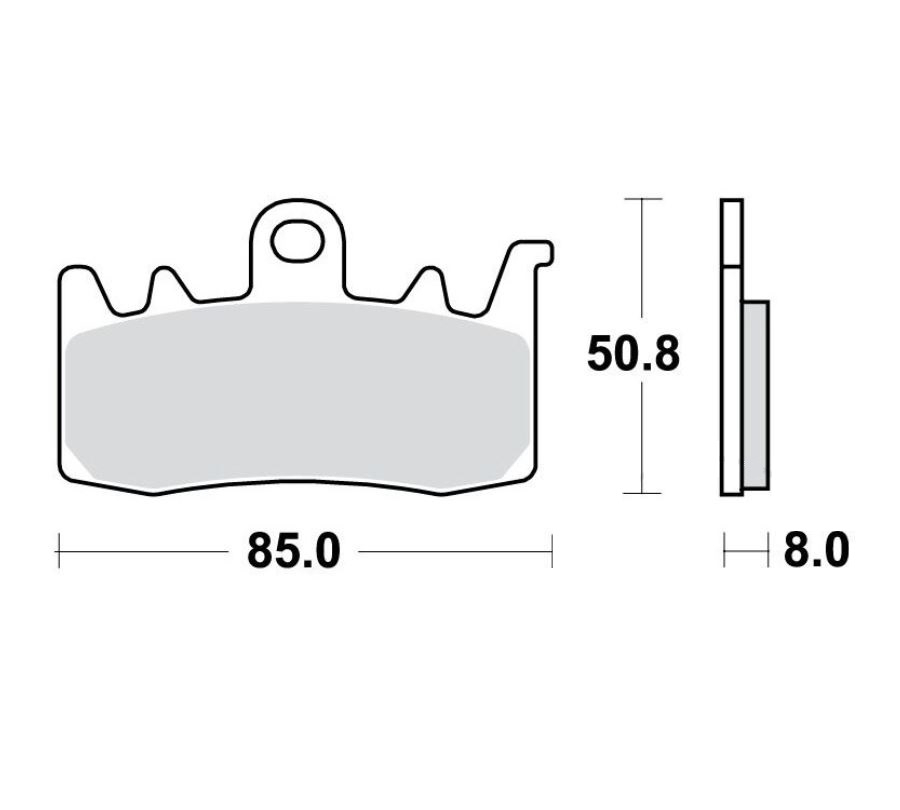 TRW MCB856CRQ Carbon Bremsbeläge vorne für BMW R1200 S1000 F800 F900 Ducati MV Agusta Triumph