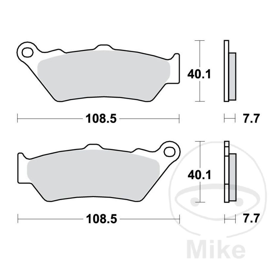 TRW Sintermetall Bremsbelagsatz für BMW R1200GS 2013 - 2018 vorne+hinten
