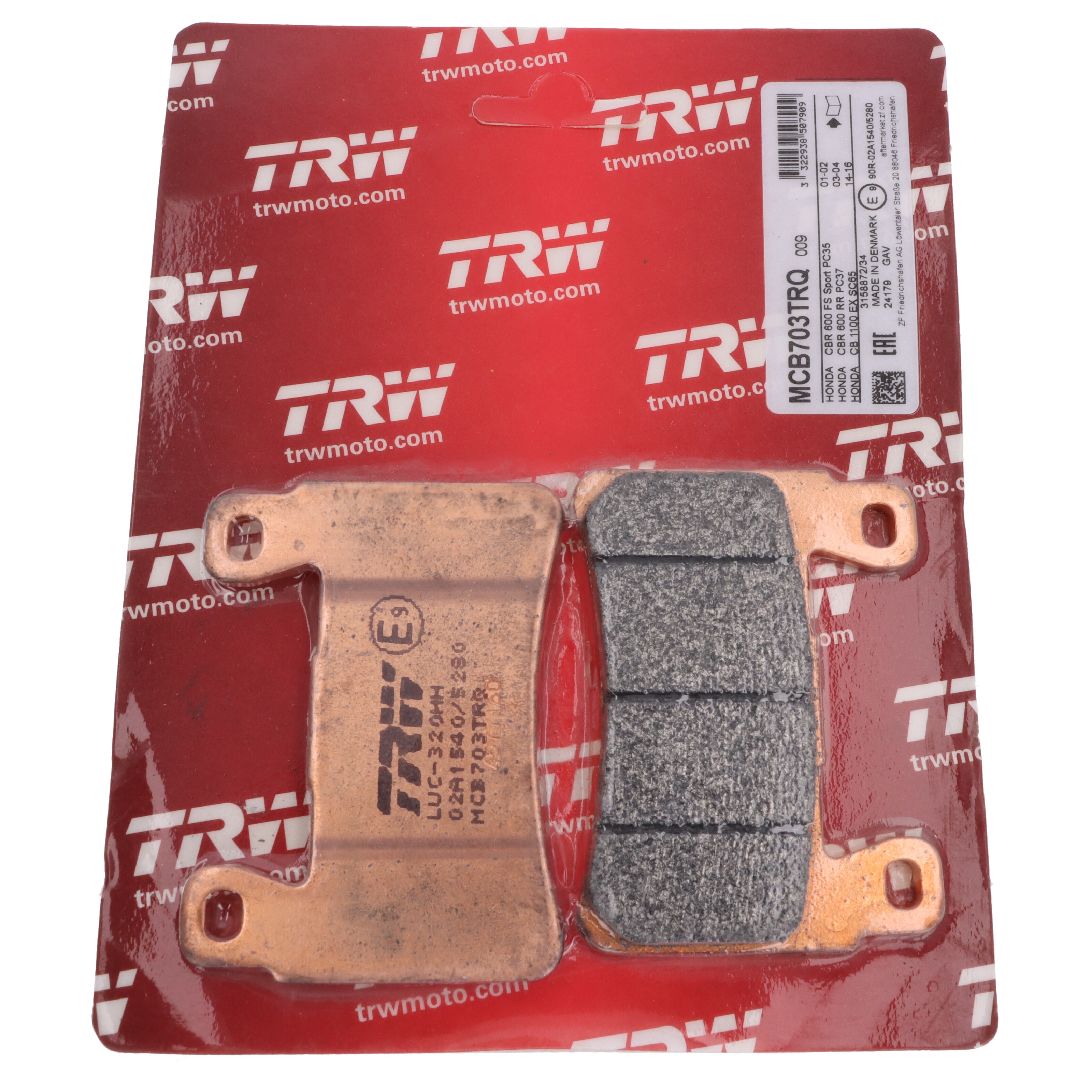 TRW MCB703TRQ Bremsbeläge vorne Honda CBR600 CBR900 VTR1000 CB1100 CB1300 Hyosung GT