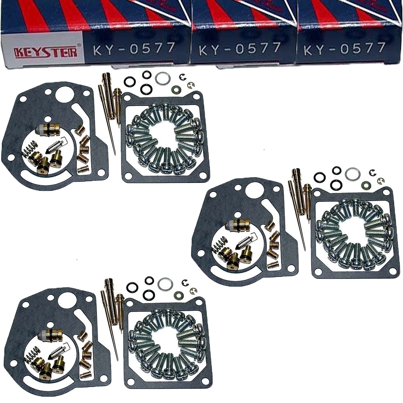 3x KY-0577 Keyster Vergaser Reparatursatz für Yamaha XS 850 4E2 1980-1982