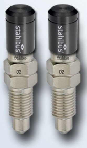 2x stahlbus Schnell-Entlüfterschraube Entlüftungsventil 3/8 Zoll-24UNFx16 + Alukappen Anthrazit