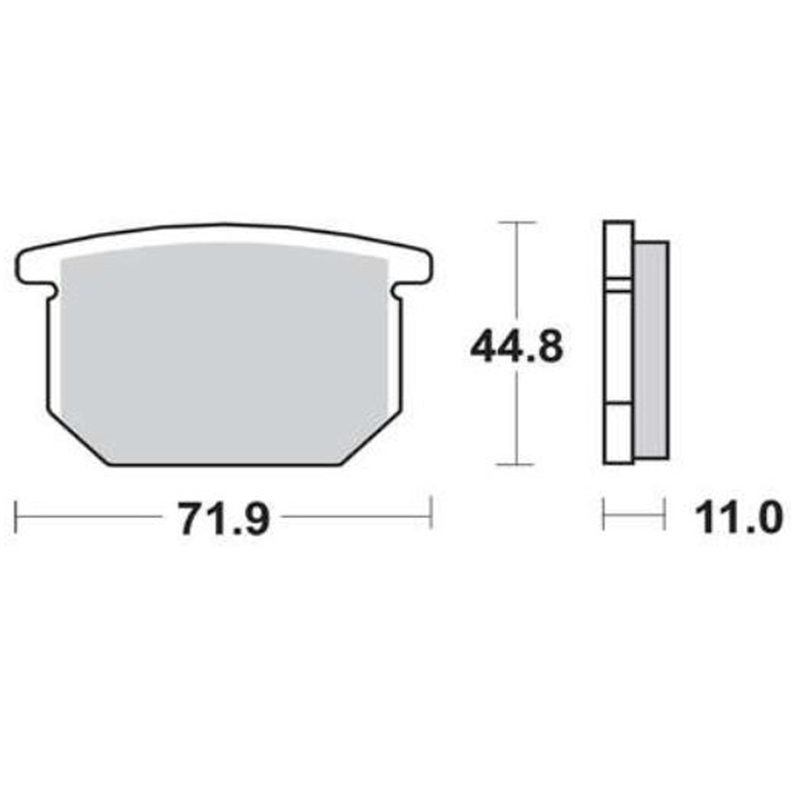 TRW MCB501 Bremsbeläge vorne für Suzuki GS550 GS650 GS1000 GSX750 GSX1100