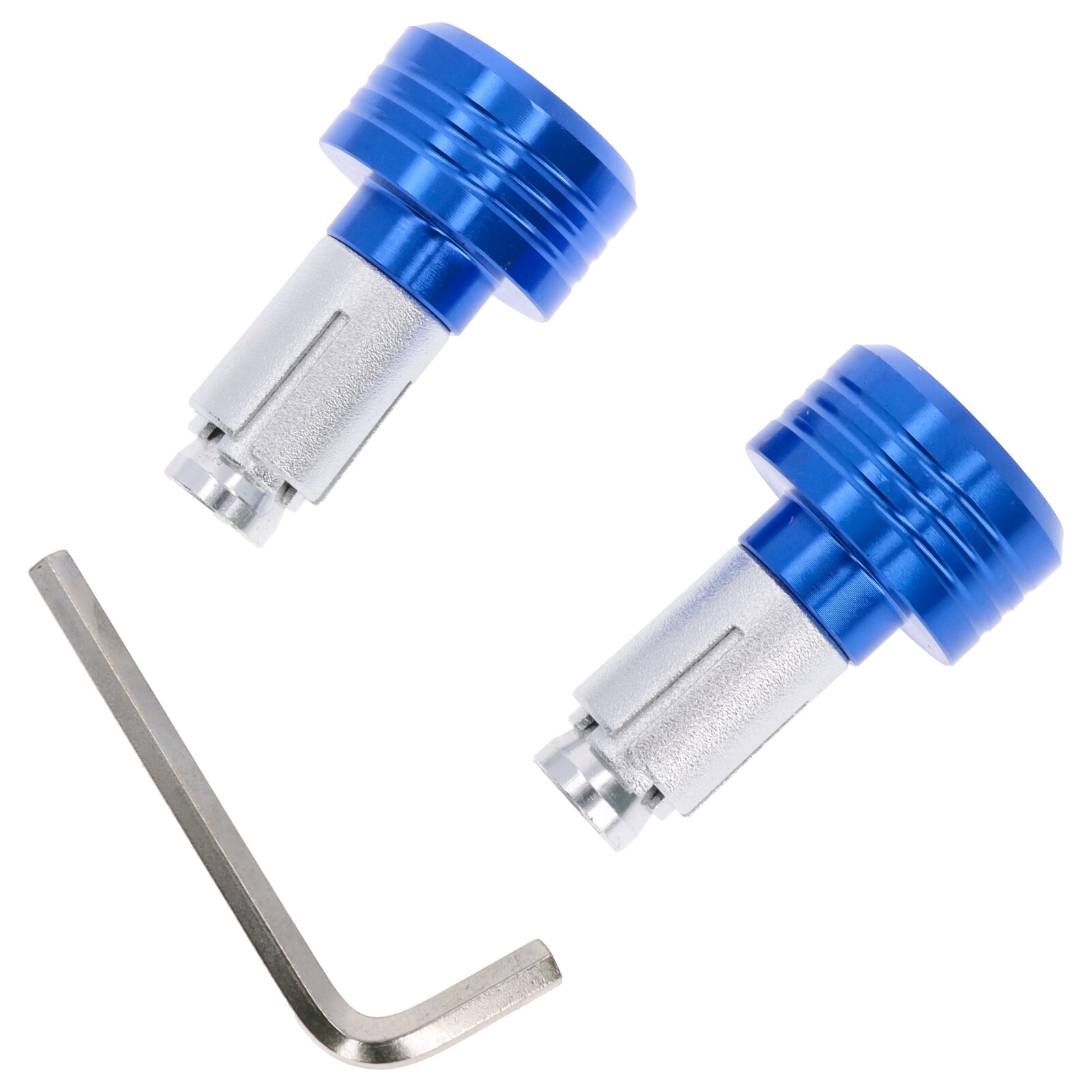 Motorrad Lenkerenden Lenkergewichte rund 103g blau für Lenker ab 18mm