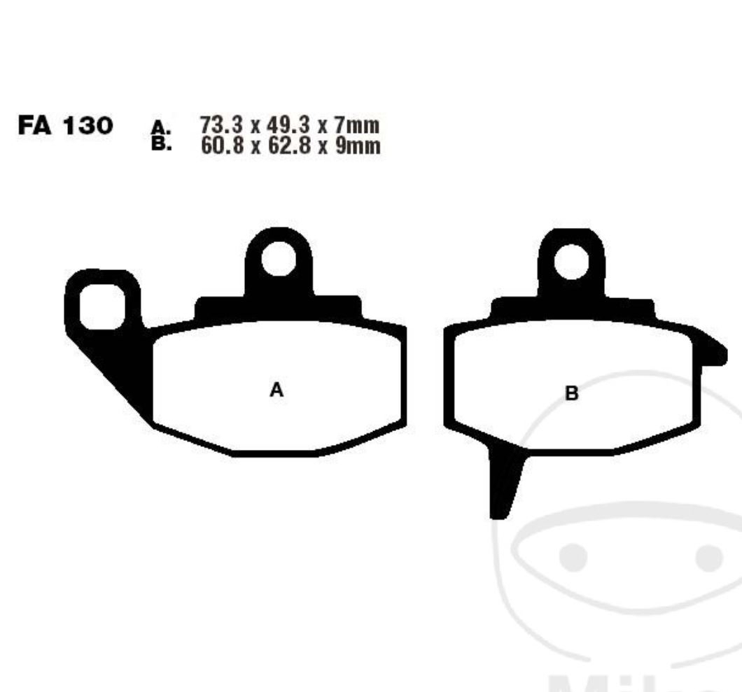 EBC Bremsbeläge FA130TT für Kawasaki KLR 650 A KX 125 250 500 E F C D
