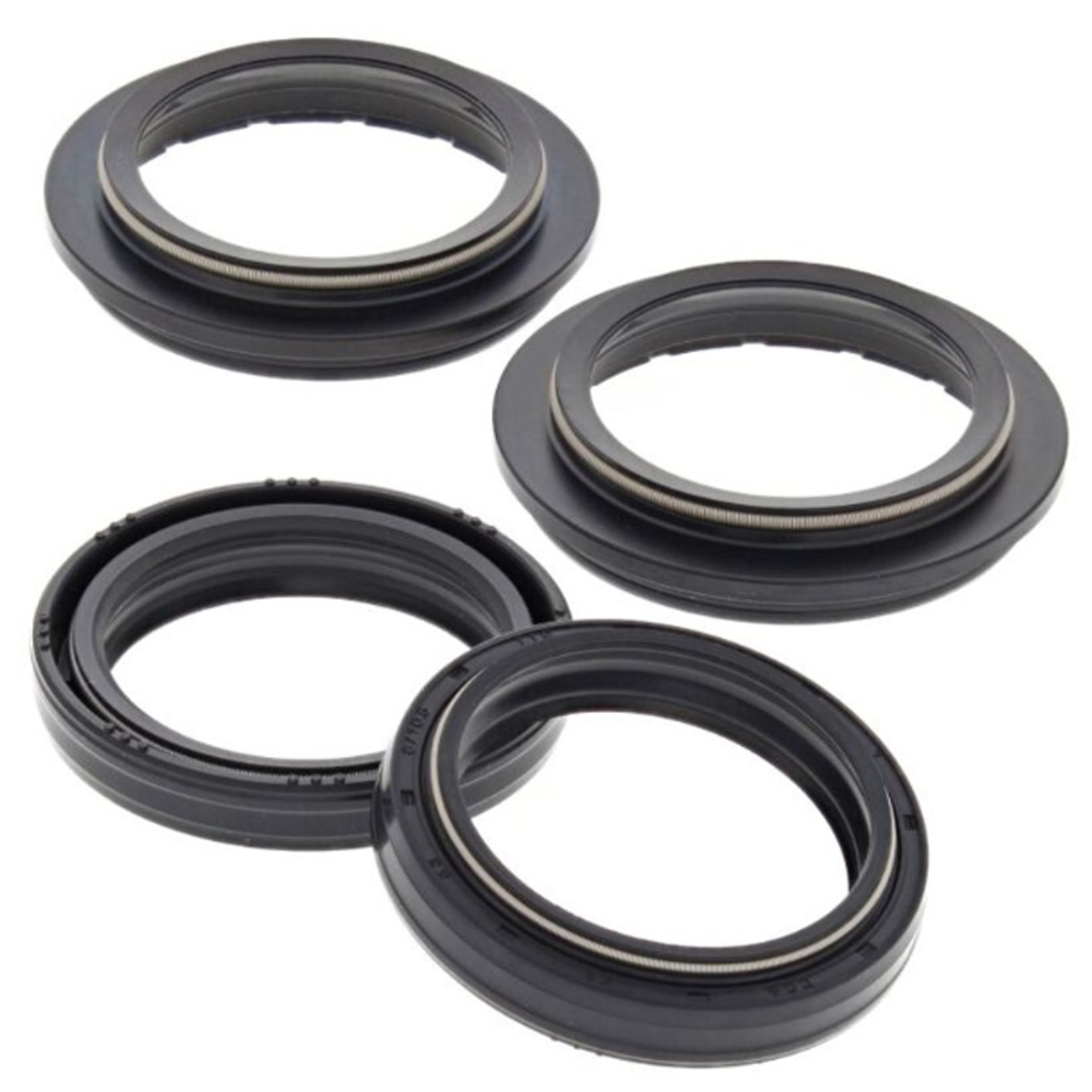 All Balls 56-129 Gabelsimmerringe + Staubkappen für Kawasaki Suzuki Yamaha Honda 41x53x8 mm