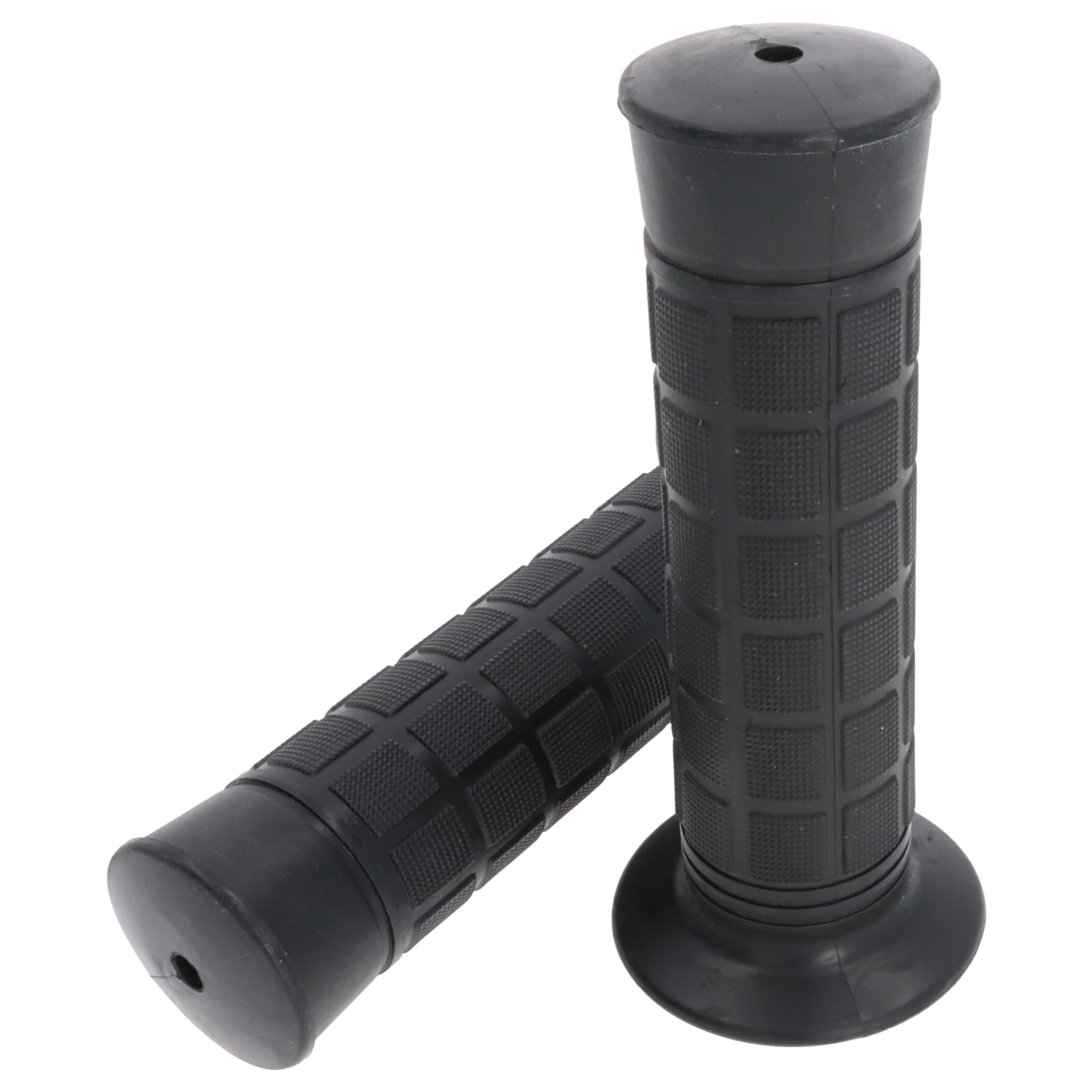 Griffgummi-Paar 22/25mm schwarz 7/8 Zoll Lenker 116mm Motorrad Roller Griffe