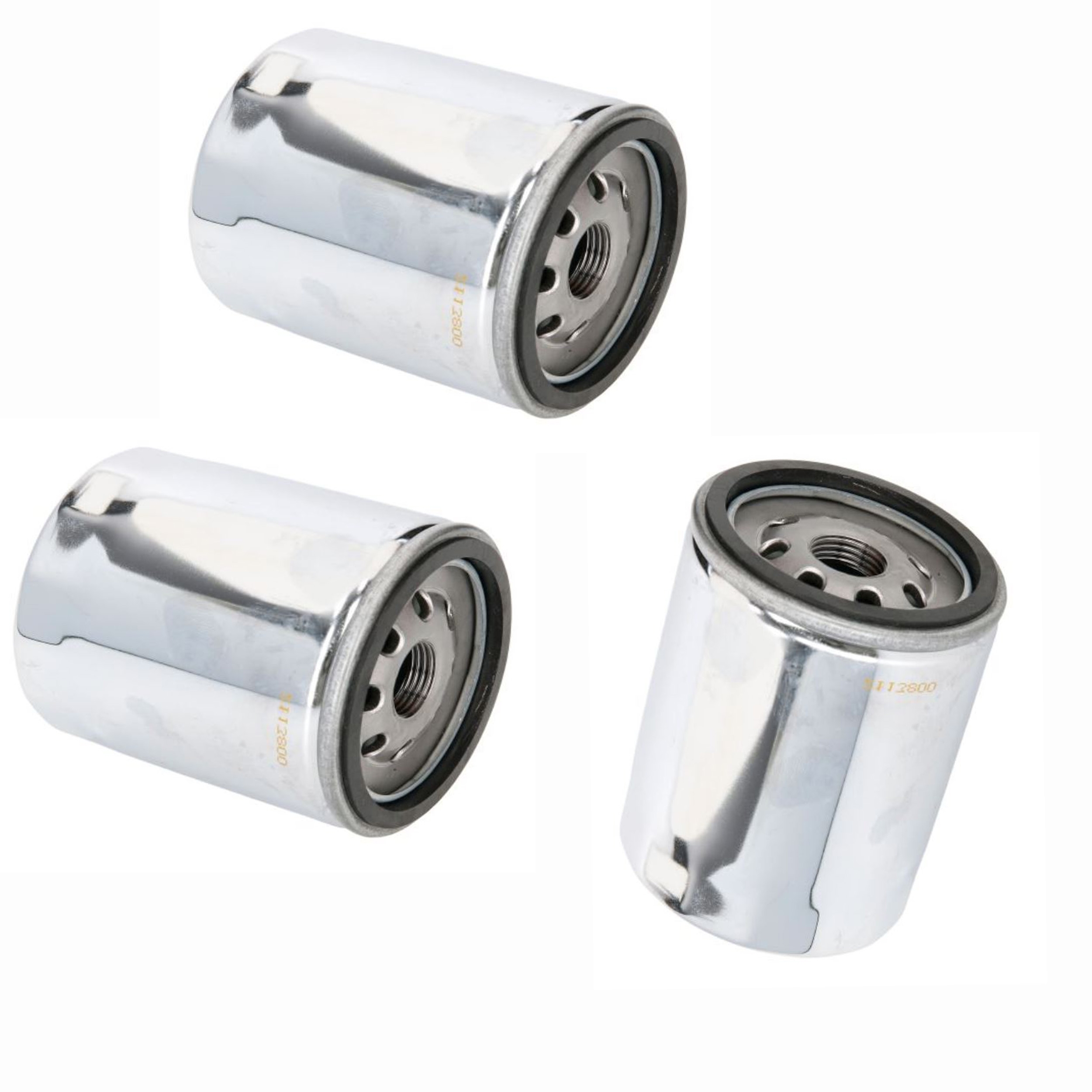 3x Hiflo HF170C Ölfilter chrom