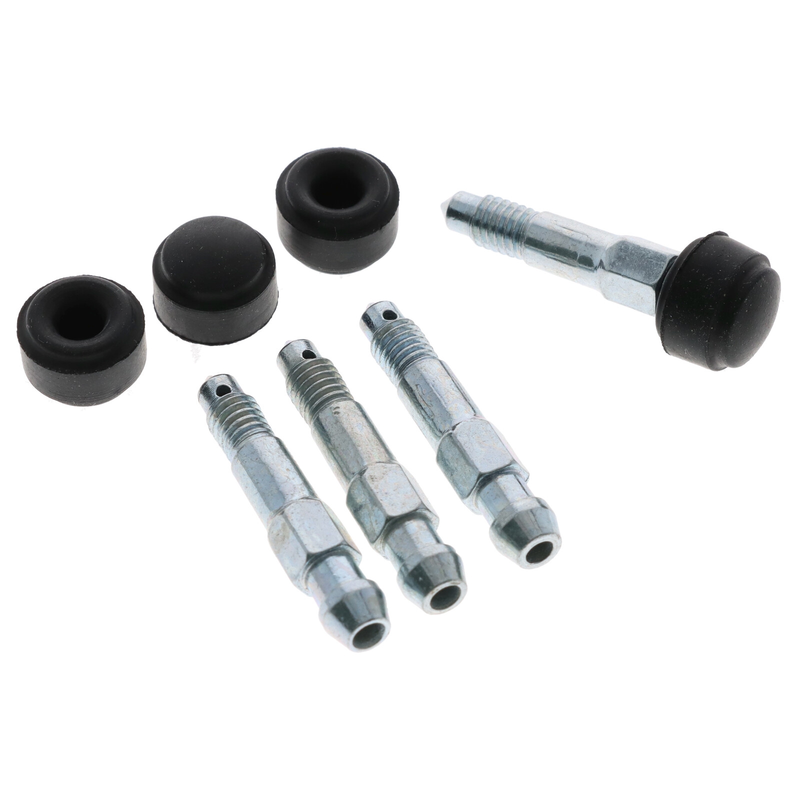 4x Quick Brake Bremssattel Entlüfterschraube Entlüftungsventil M6x1.00x38 mm SW7 mit Kappe