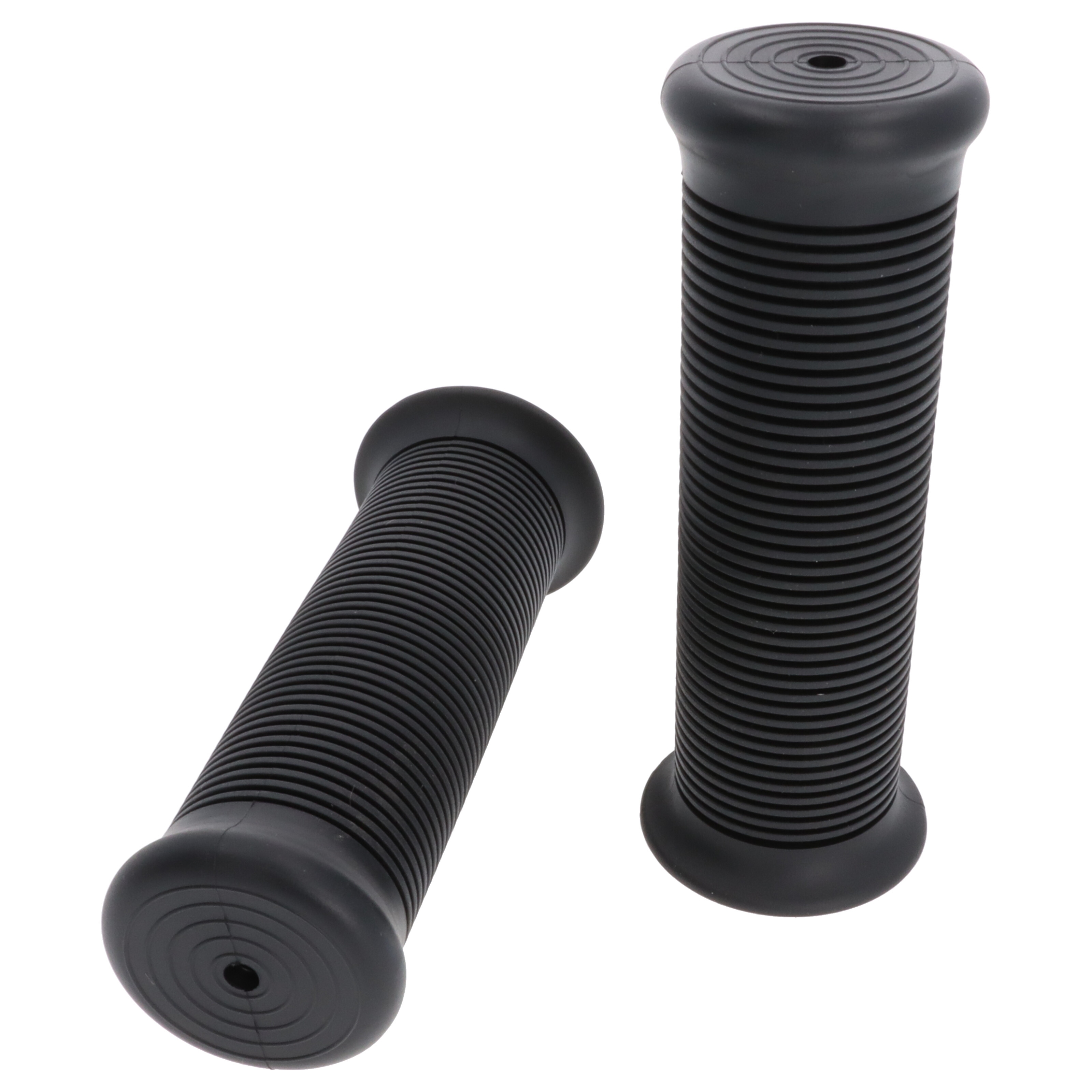 Retro Motorrad Roller Griffgummis 25 mm schwarz ID 25/28 mm für Café Racer
